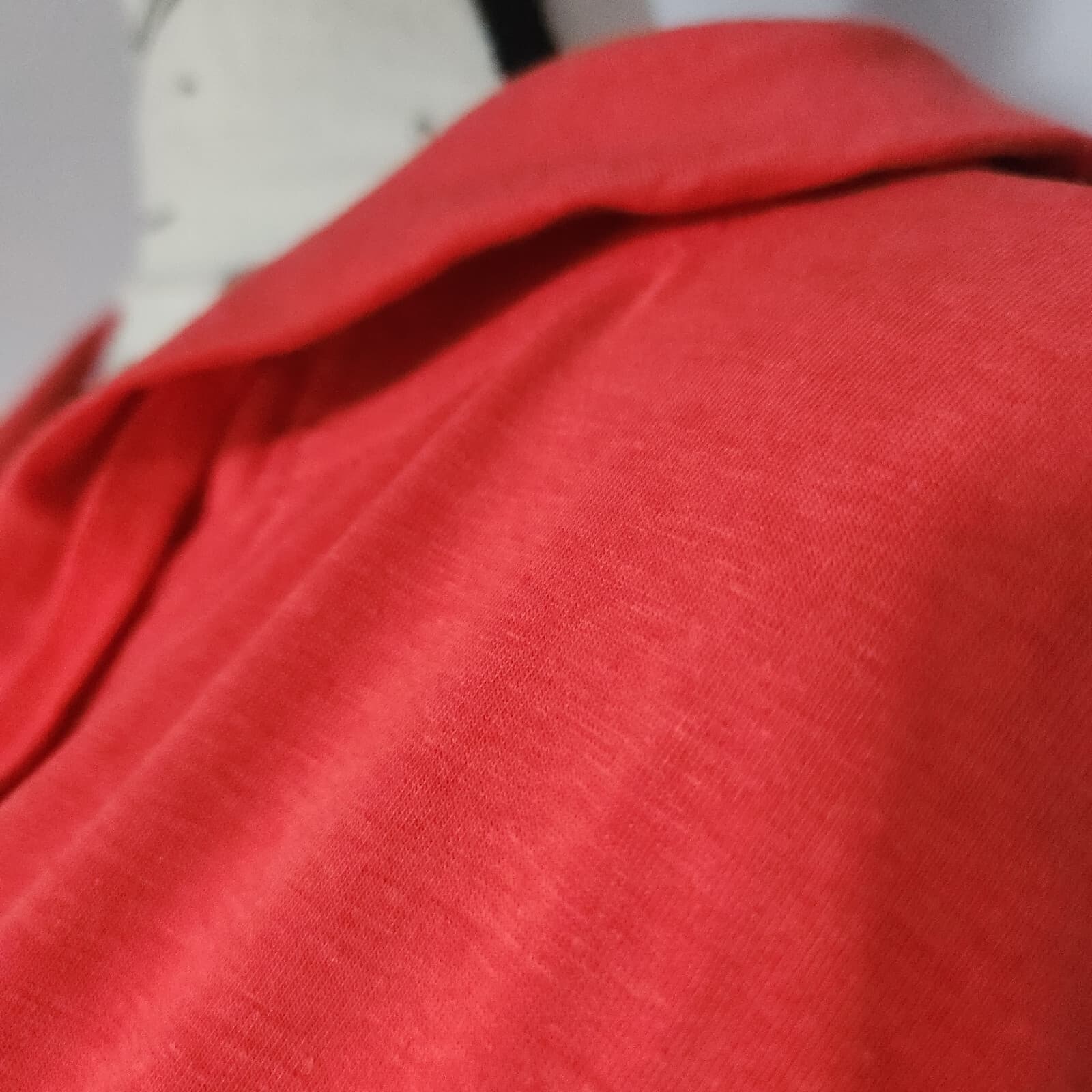 NWT Coolibar Catalina UPF50+ Beach Cover-Up Dress Hood Long Sleeve Red Sz.M $85 - Thumbnail 4