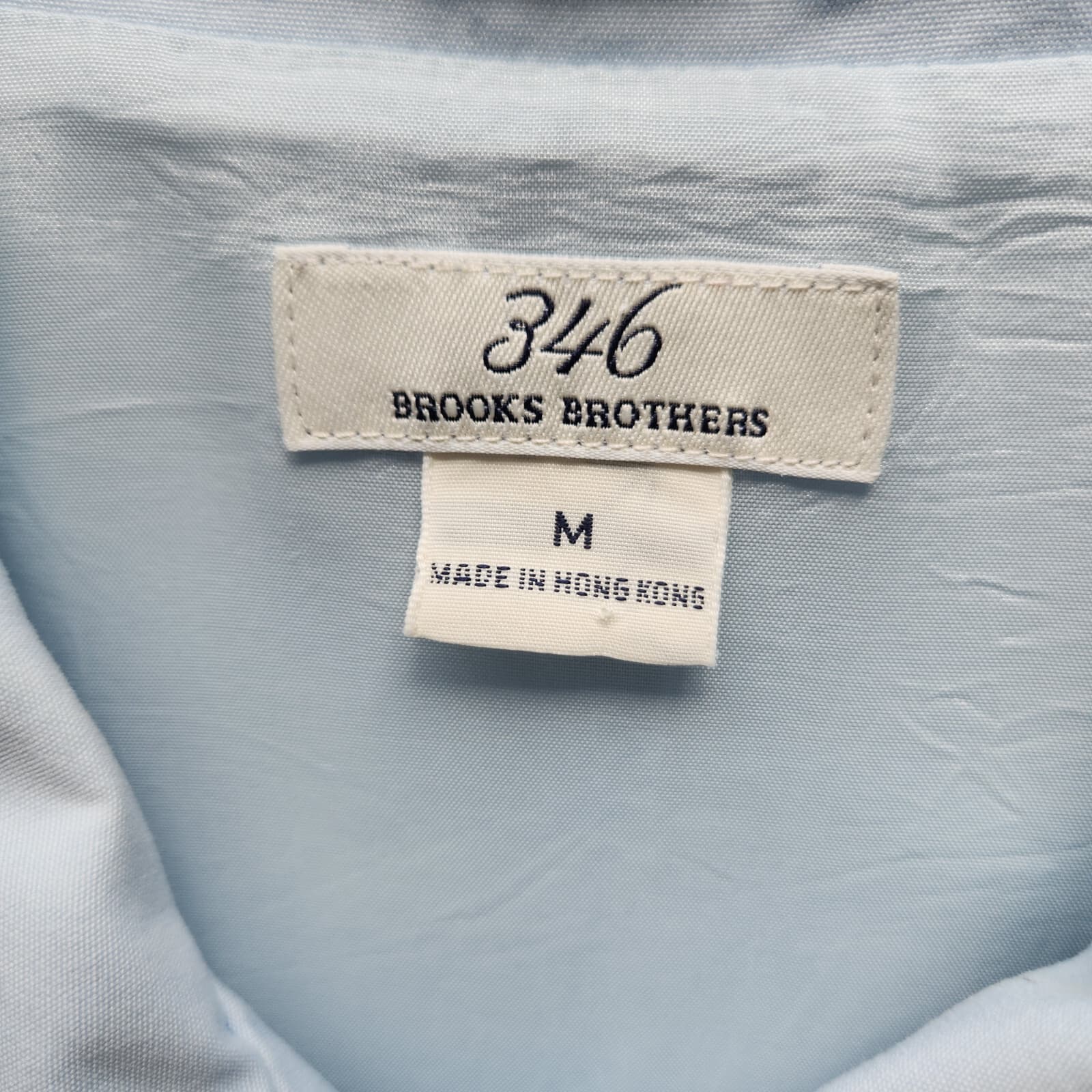 Vintage Brooks Brothers 346 Lite Weather Trench Coat Button Cotton Blue Sz.M - Thumbnail 7