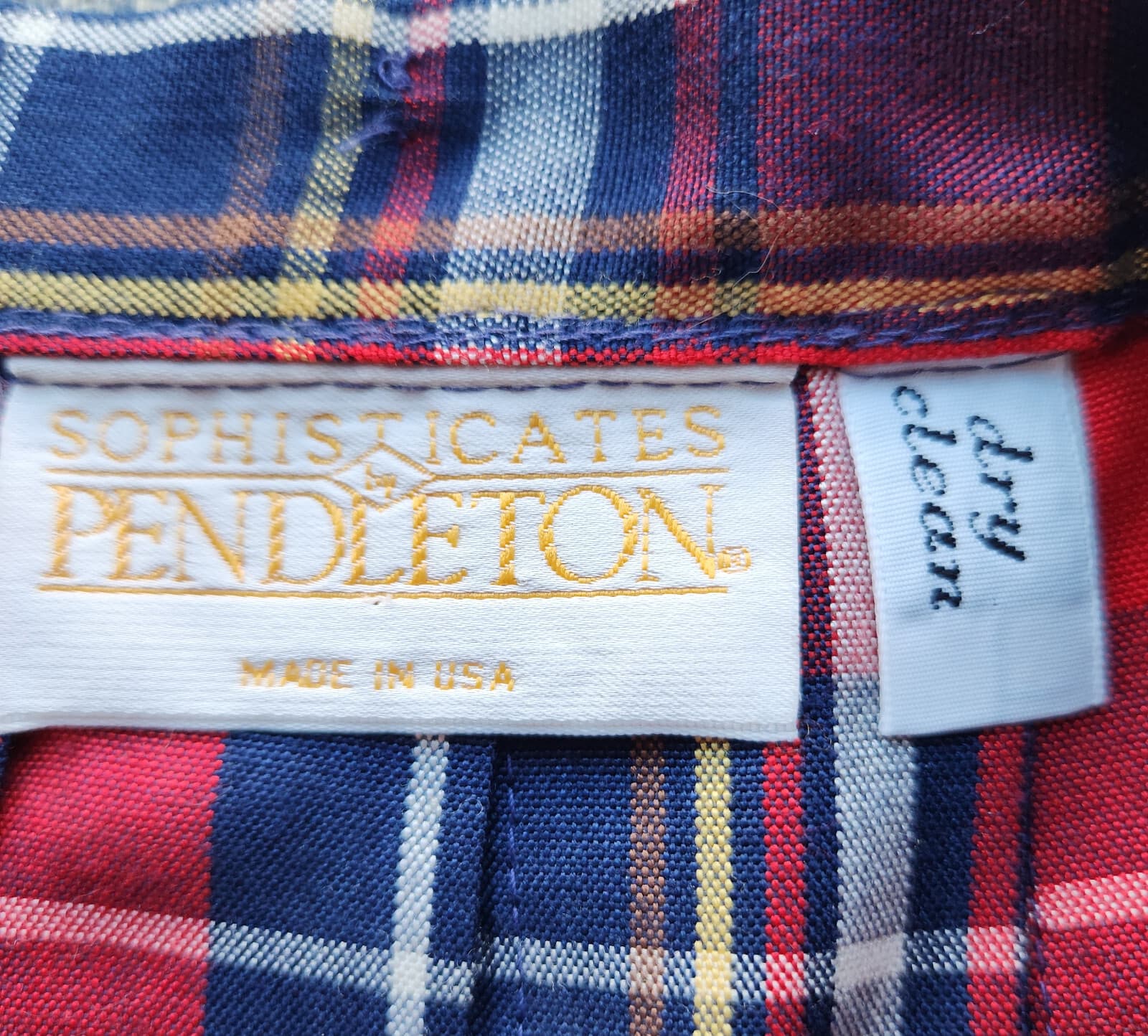 Vintage Pendleton Sophisticates USA Made Plaid Pleat Midi A-Line Skirt Rayon 12 - Thumbnail 6