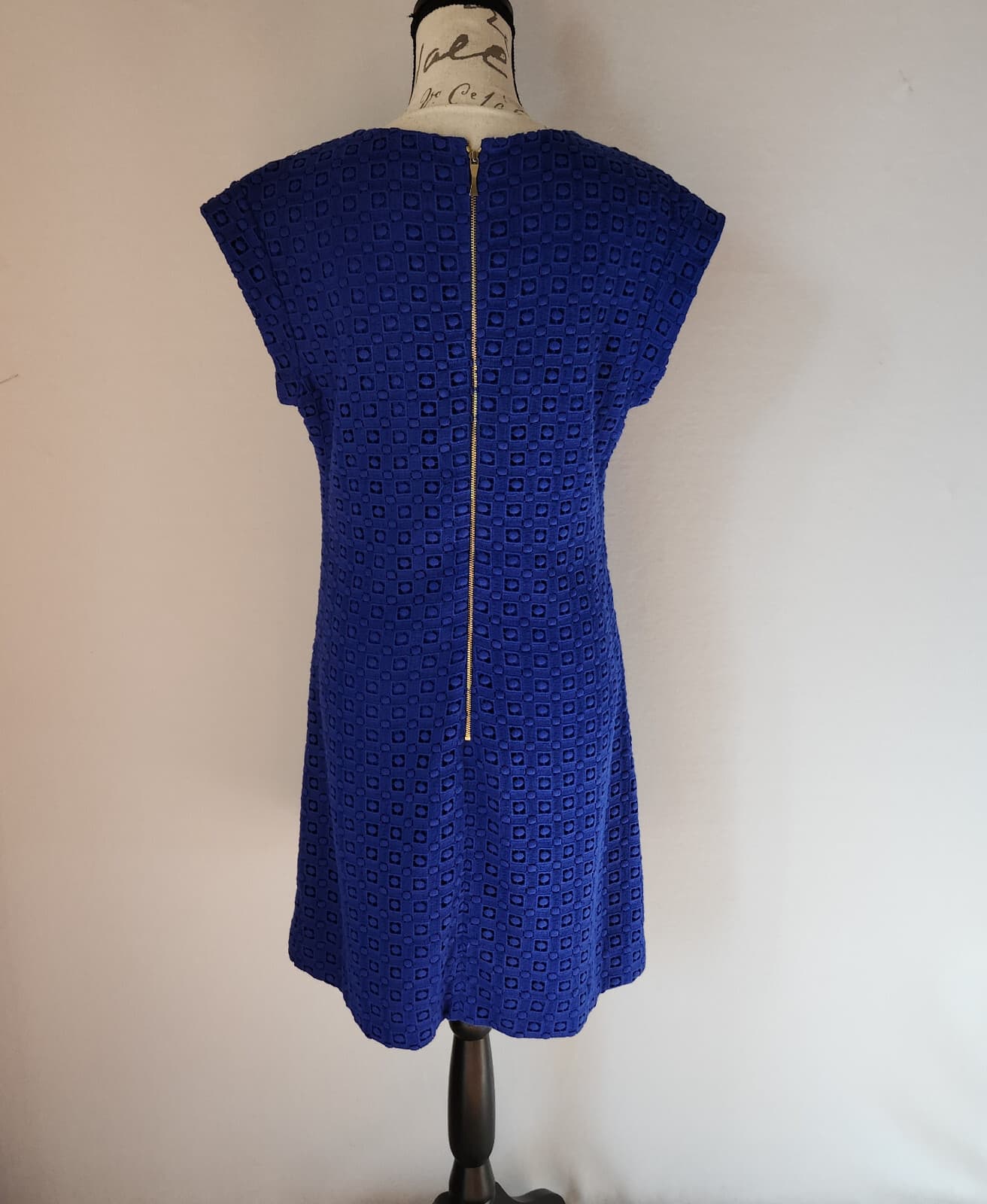 KATE SPADE NEW YORK Guipure Lace A-Line Mini Dress Cap-Sleeve Blue Women's 10 - Thumbnail 6