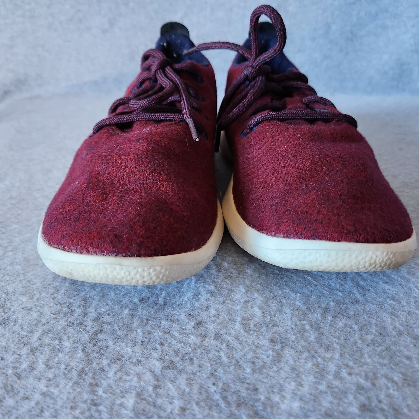 Allbirds Wool Runner Sneaker Lace-Up Super Fine ZQ Merino Wool Red Men US10 - Thumbnail 10