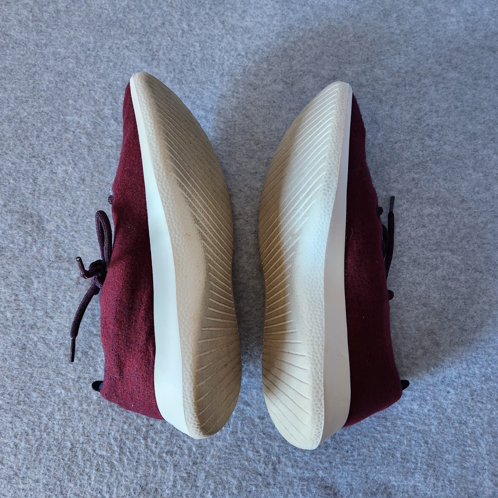 Allbirds Wool Runner Sneaker Lace-Up Super Fine ZQ Merino Wool Red Men US10 - Thumbnail 7
