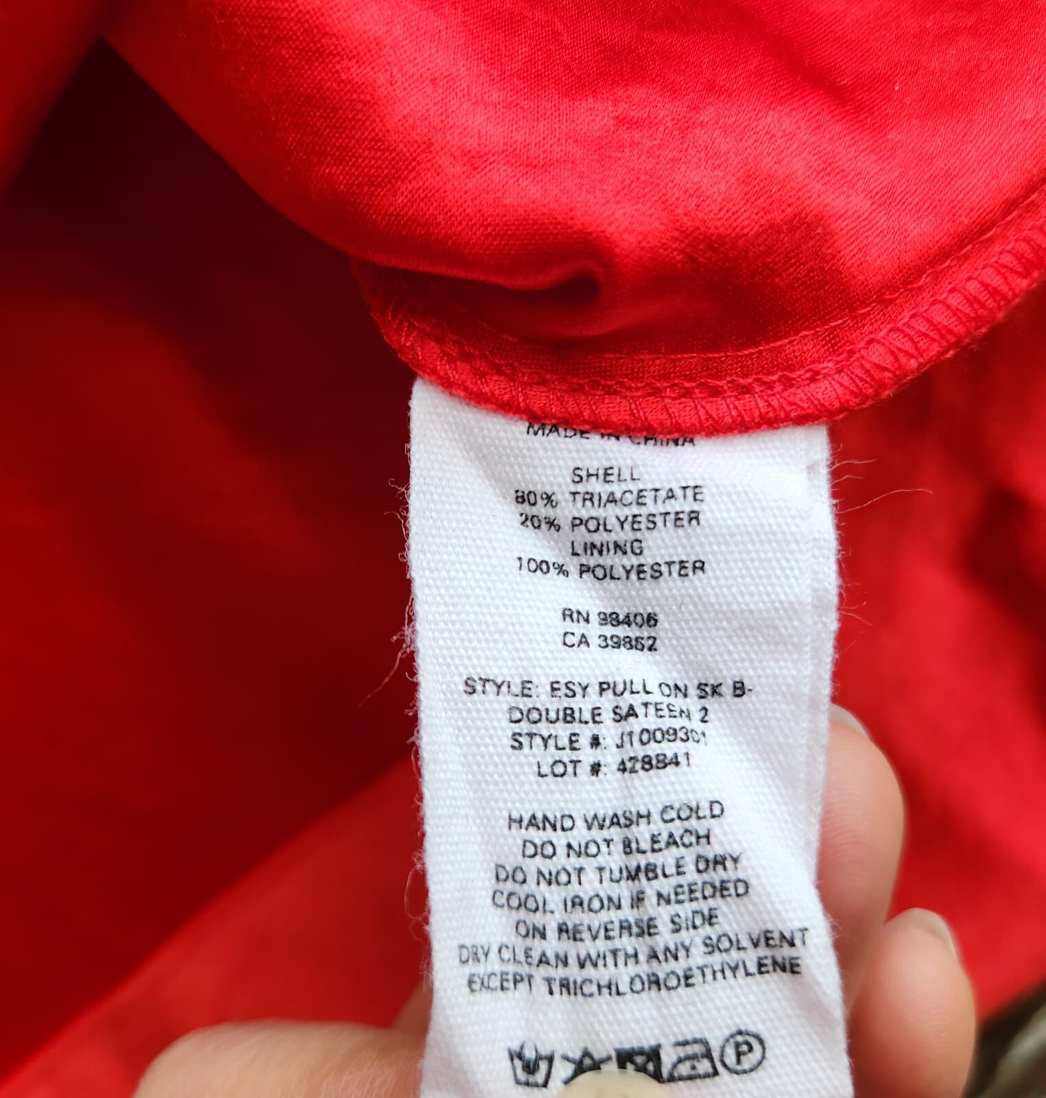 Theory Easy Pull-On Double Sateen Midi A-Line Skirt Elastic Waist Satin Red Sz.P - Thumbnail 10