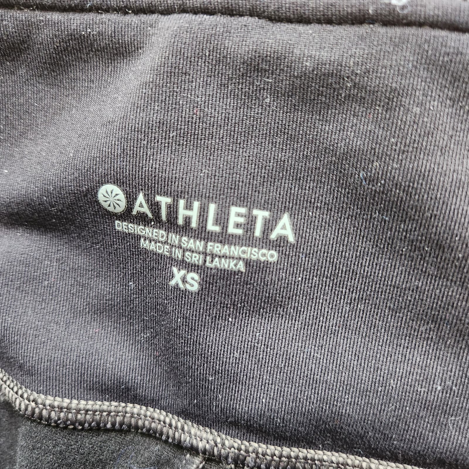 Athleta All Over Gleam Faux Leather Tight Pull-On Pocket Stretch Black Womens XS - Thumbnail 9