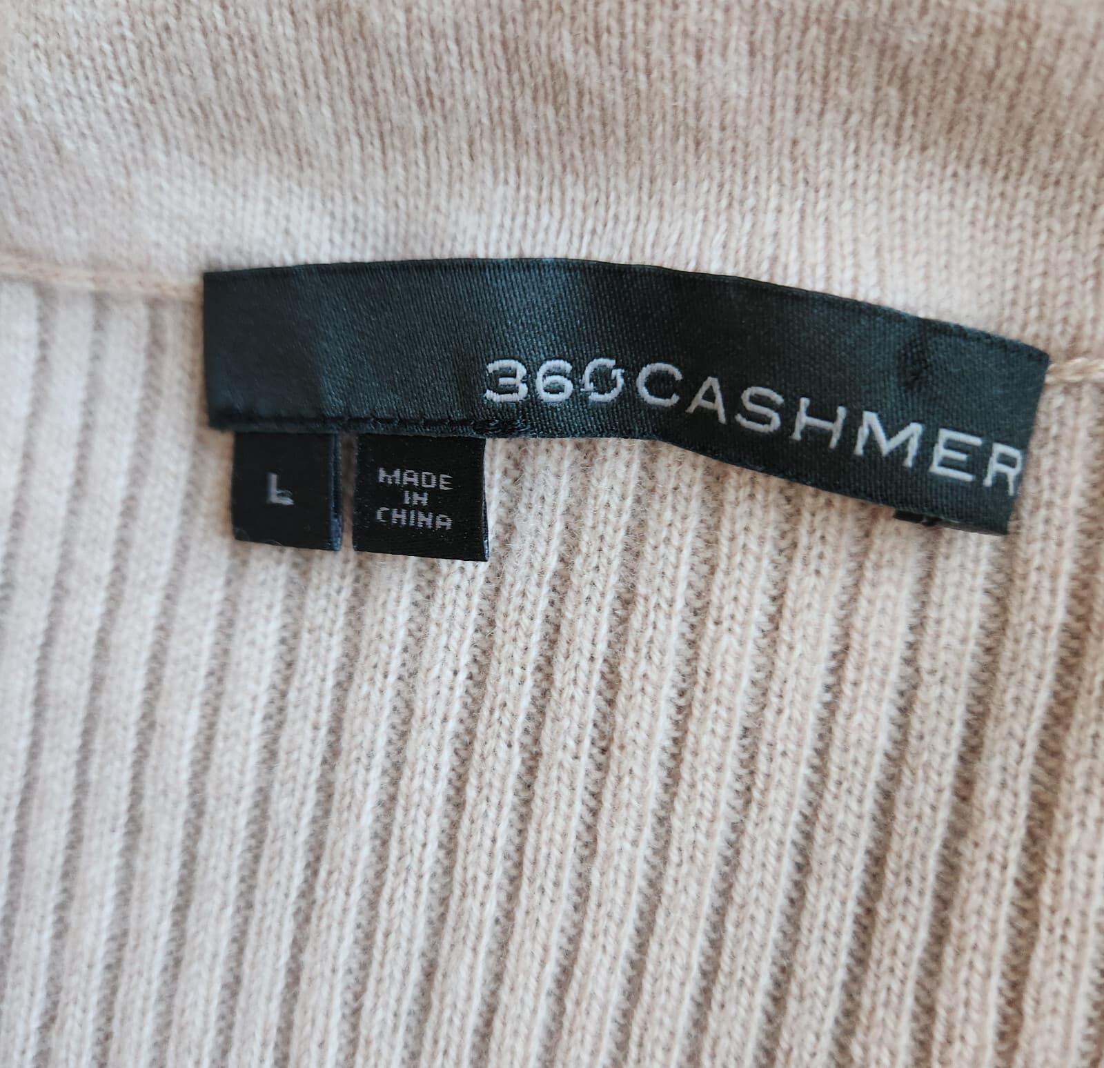 360 Cashmere Katelyn Ribbed Knit Maxi Skirt Pull-On Wool Cashmere Nude Pink Sz.L - Thumbnail 8