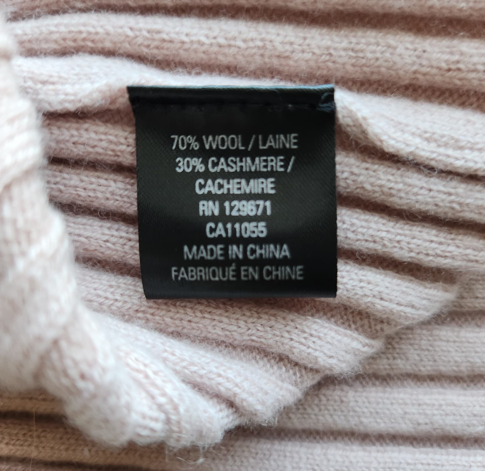 360 Cashmere Katelyn Ribbed Knit Maxi Skirt Pull-On Wool Cashmere Nude Pink Sz.L - Thumbnail 9