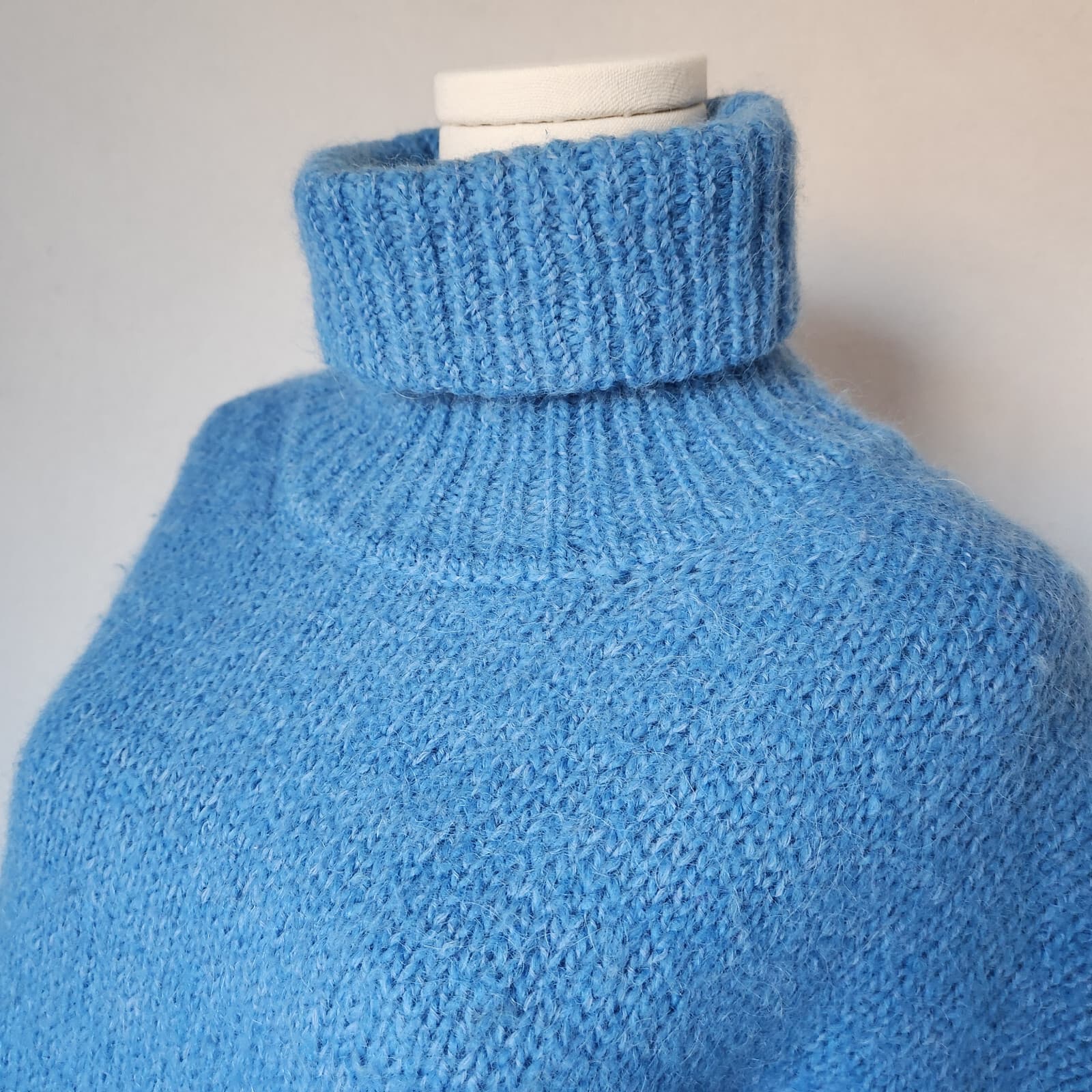 Samsoe Samsoe Mollie Wool Alpaca Turtleneck Sweater Lichen Blue Women's S/M $296 - Thumbnail 7