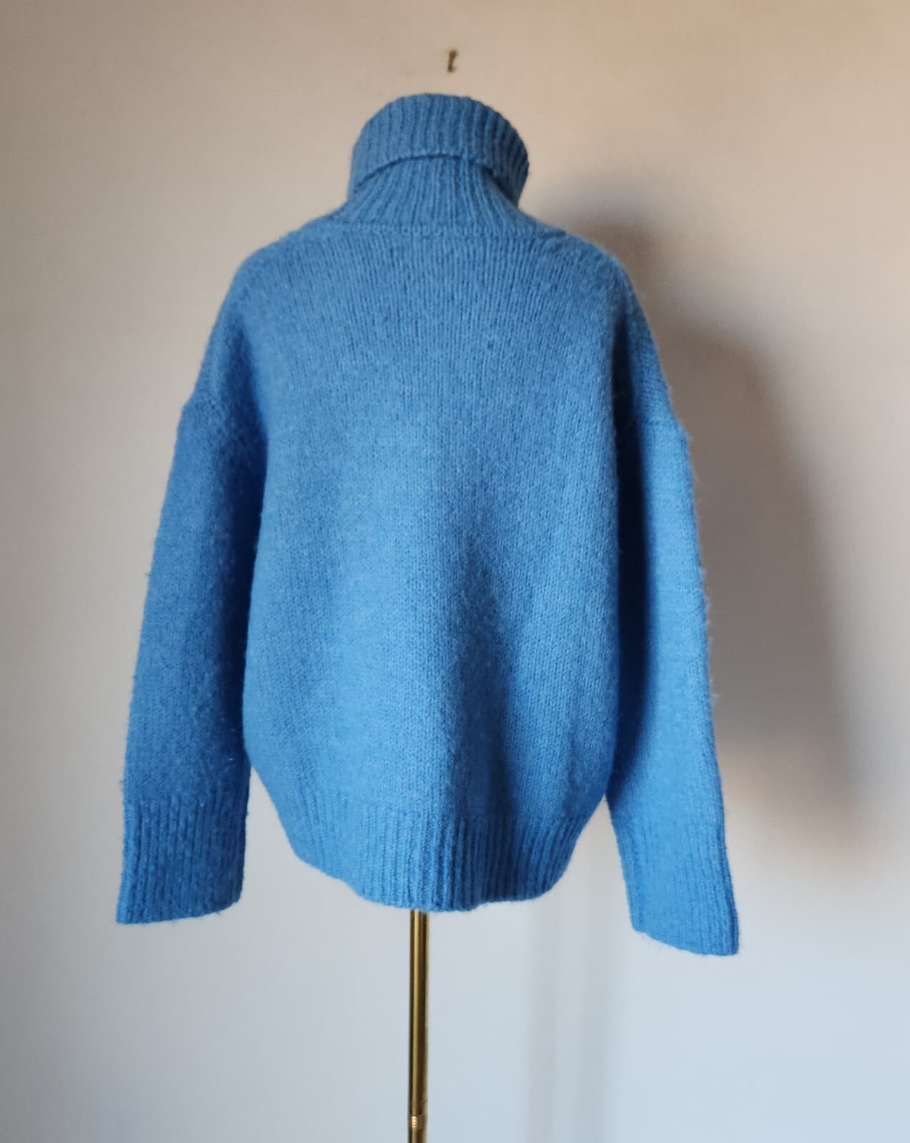 Samsoe Samsoe Mollie Wool Alpaca Turtleneck Sweater Lichen Blue Women's S/M $296 - Thumbnail 8