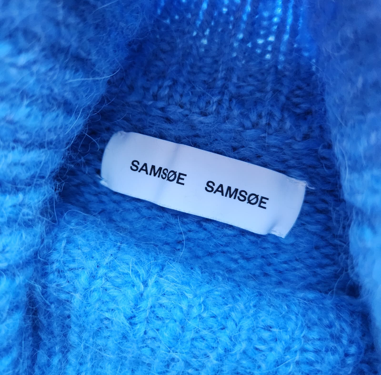 Samsoe Samsoe Mollie Wool Alpaca Turtleneck Sweater Lichen Blue Women's S/M $296 - Thumbnail 12