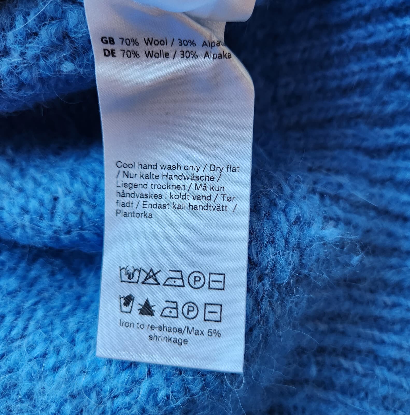 Samsoe Samsoe Mollie Wool Alpaca Turtleneck Sweater Lichen Blue Women's S/M $296 - Thumbnail 15