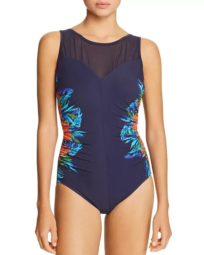 Miraclesuit Samoan One Piece Swimsuit Underwire Ruched Waist Slimming EU38/US8 - Thumbnail 2