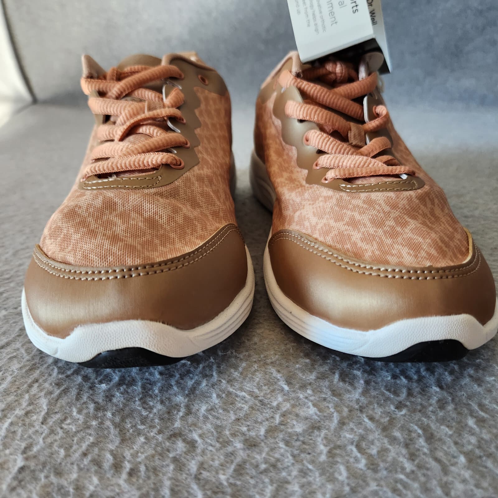 NWoB Vionic Orthaheel Agile Python Walking Sneaker Comfort Lace Bronze US7 Wide - Thumbnail 10