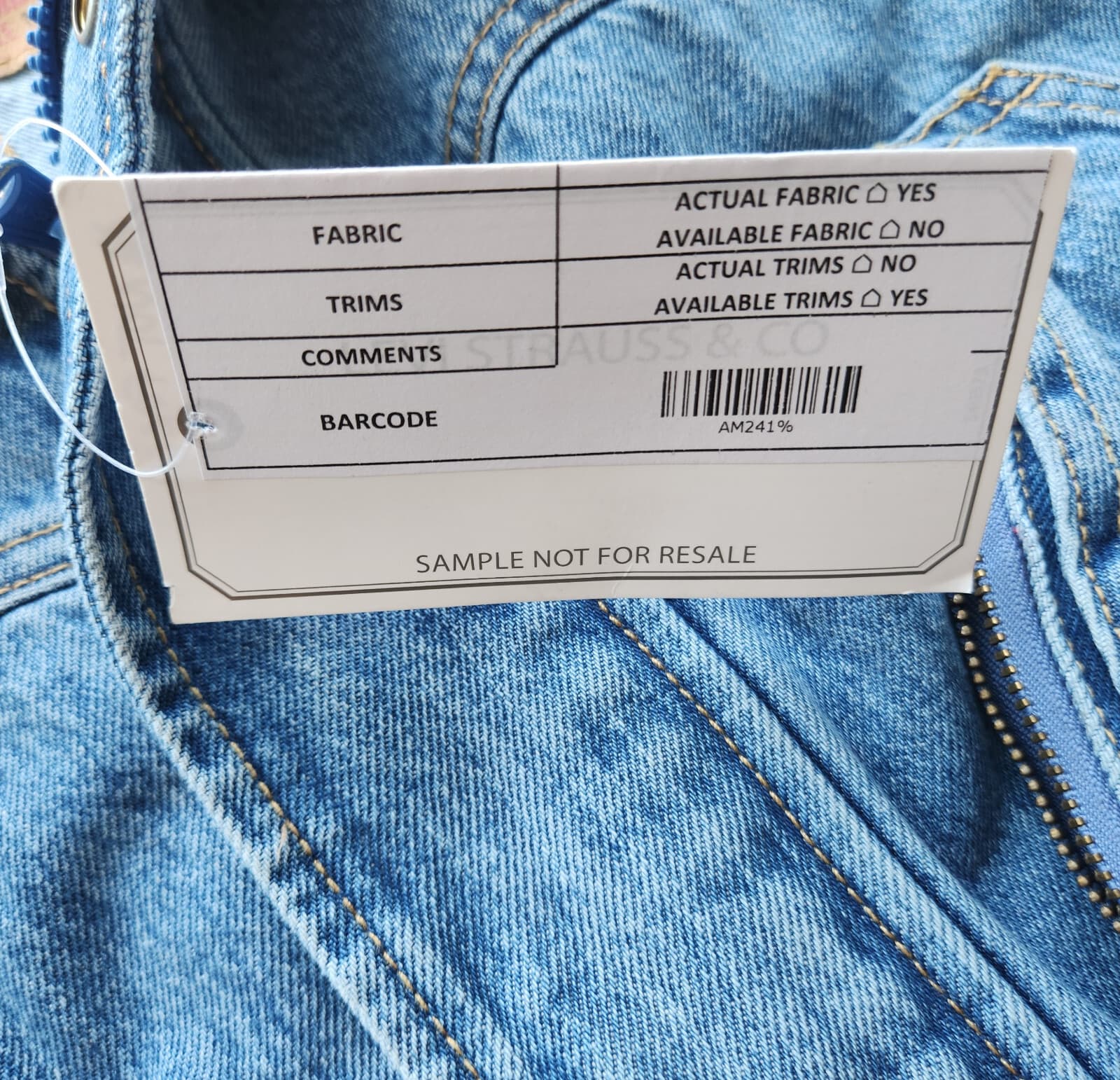 NWT Levi's "Not For Resale" Magnolia Field Trucker Denim Jacket Zip Snap Men's M - Thumbnail 11