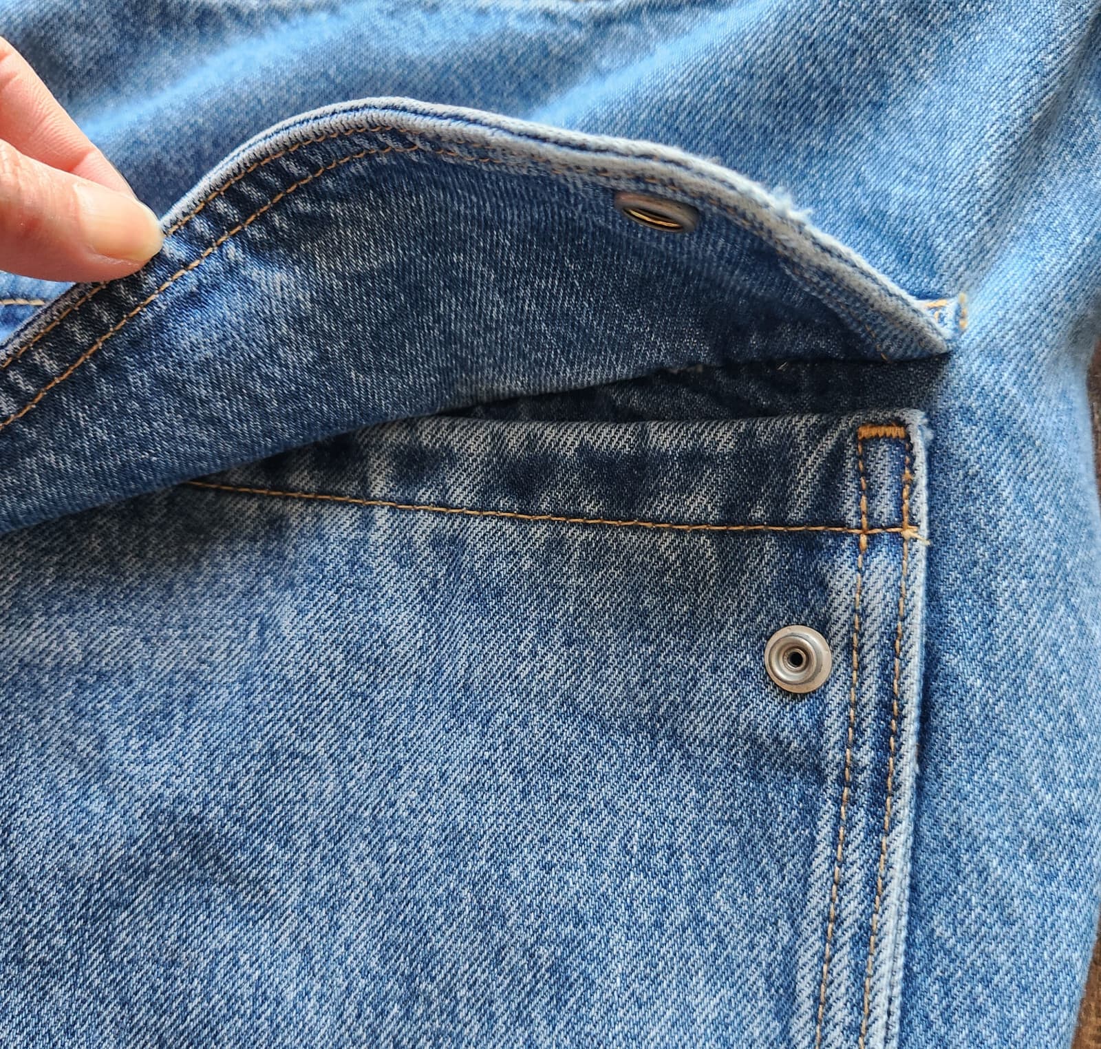 NWT Levi's "Not For Resale" Magnolia Field Trucker Denim Jacket Zip Snap Men's M - Thumbnail 6