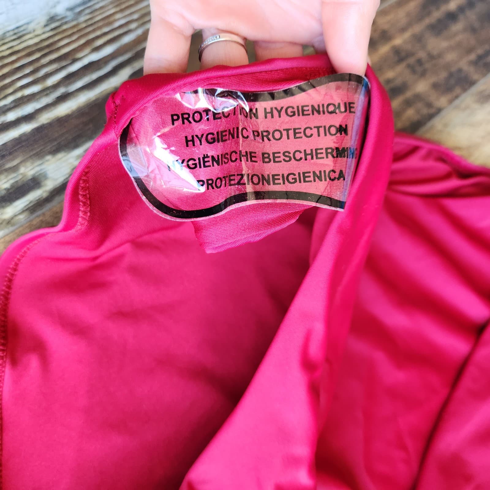 NWT Robert Graham $178 One Piece Twisted Wrap Swimsuit Bra-Pad Plumberry Sz.10 - Thumbnail 7