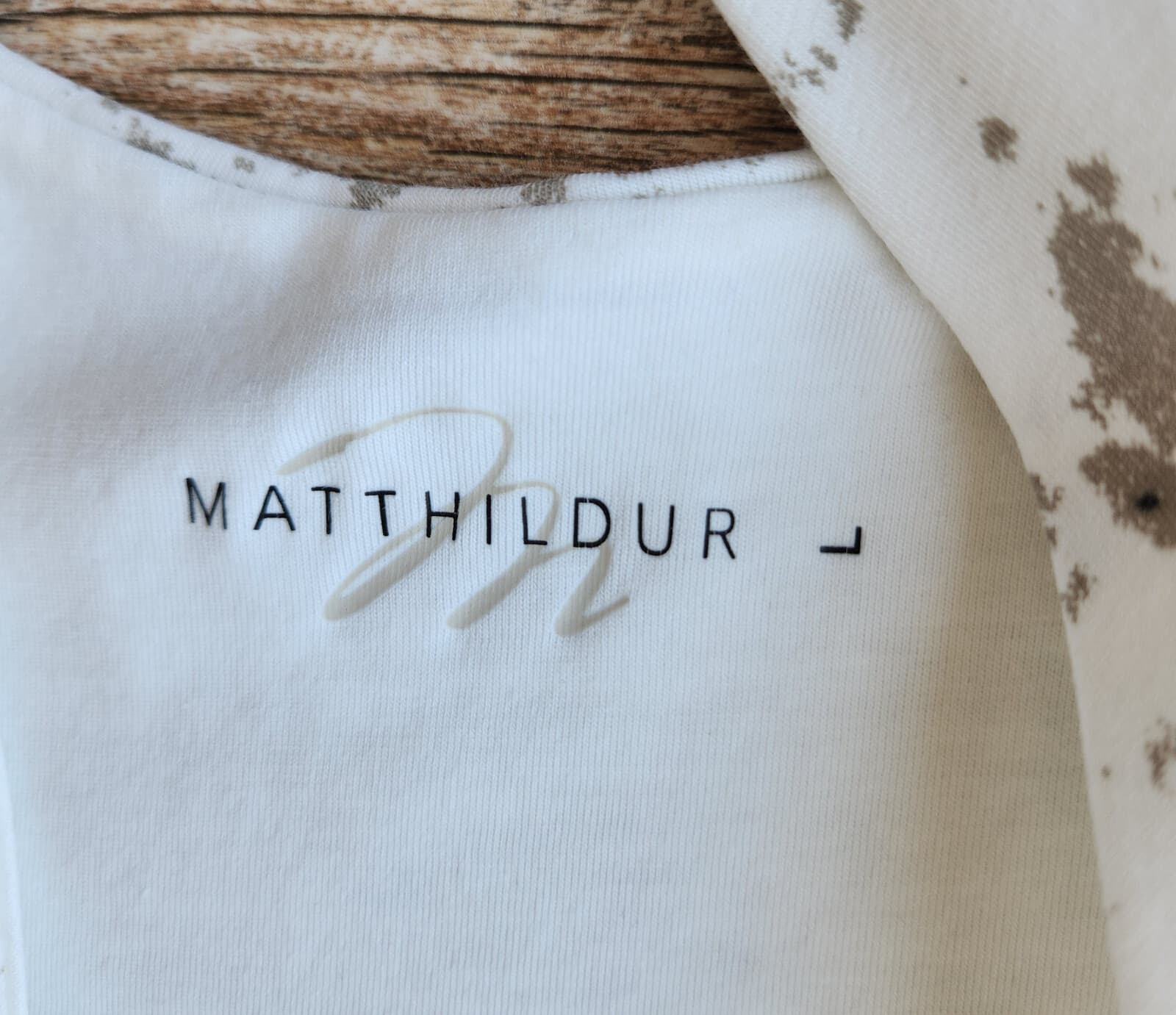 Matthildur Icelandic Design Midi Tank-Dress Fully-Lined Scoopneck White Grey L - Thumbnail 9