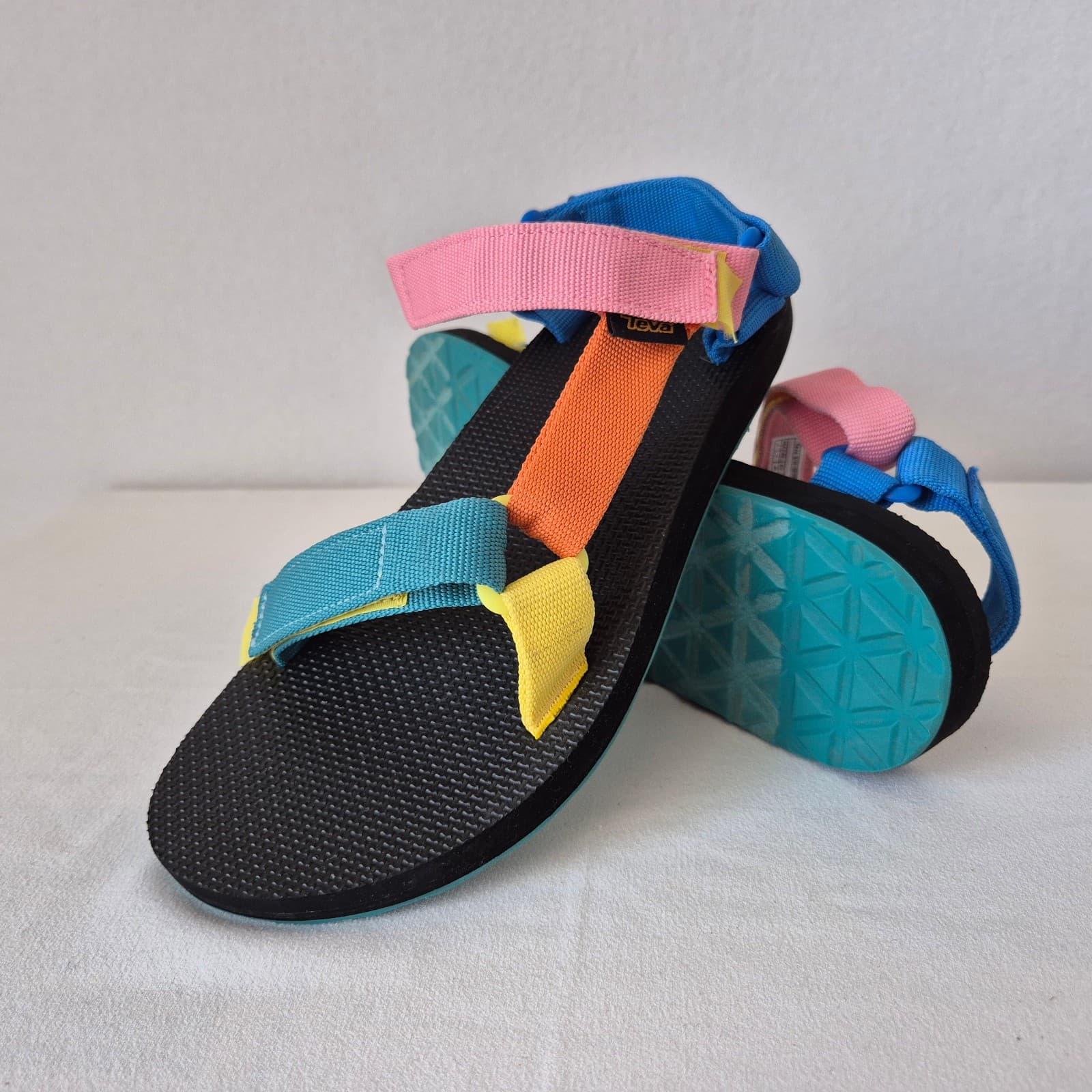 Teva Original Universal Multilcolor Straps Sport Sandals Hook&Loop Women's US9 - Thumbnail 2