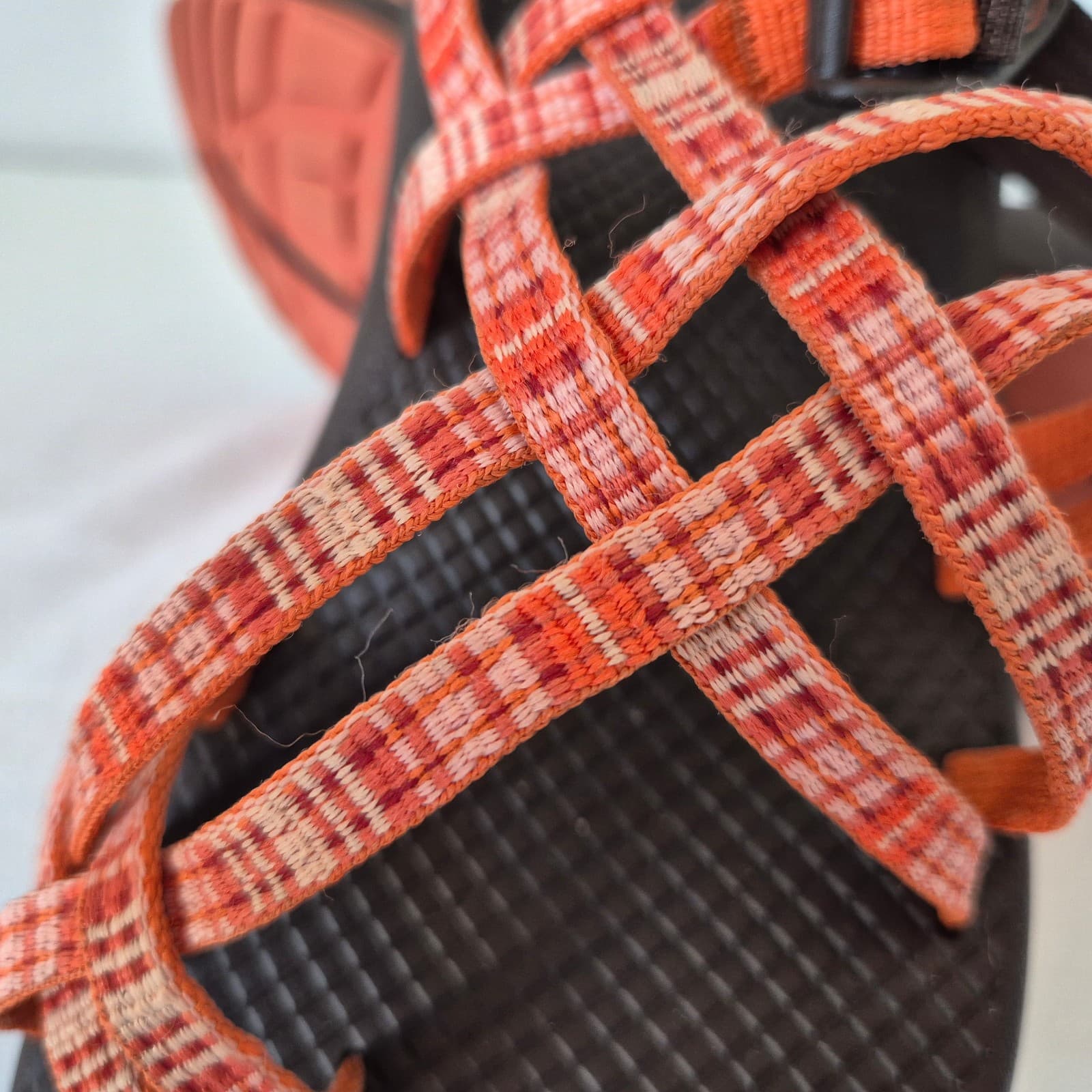 Chaco ZX/2 Cloud Classic Sport Sandals Buckle Double Strap Orange Women's US8 - Thumbnail 4