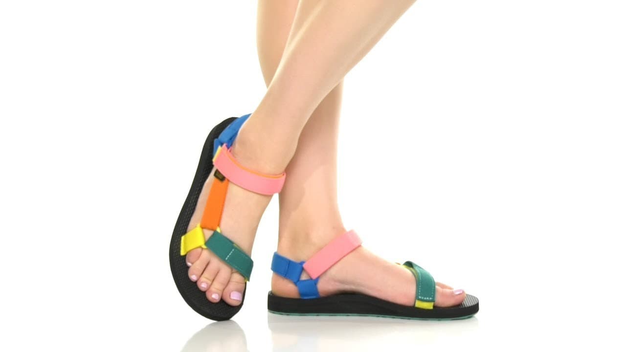 Teva Original Universal Multilcolor Straps Sport Sandals Hook&Loop Women's US9 - Thumbnail 3