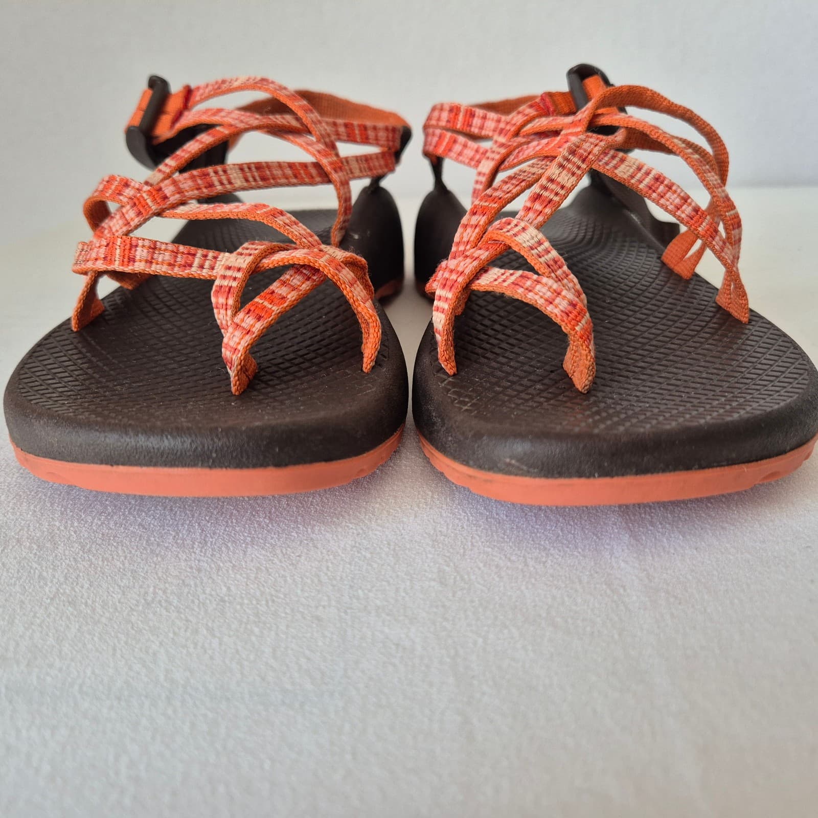 Chaco ZX/2 Cloud Classic Sport Sandals Buckle Double Strap Orange Women's US8 - Thumbnail 7