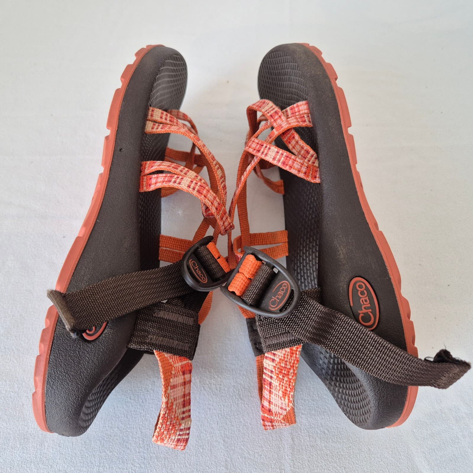Chaco ZX/2 Cloud Classic Sport Sandals Buckle Double Strap Orange Women's US8 - Thumbnail 8