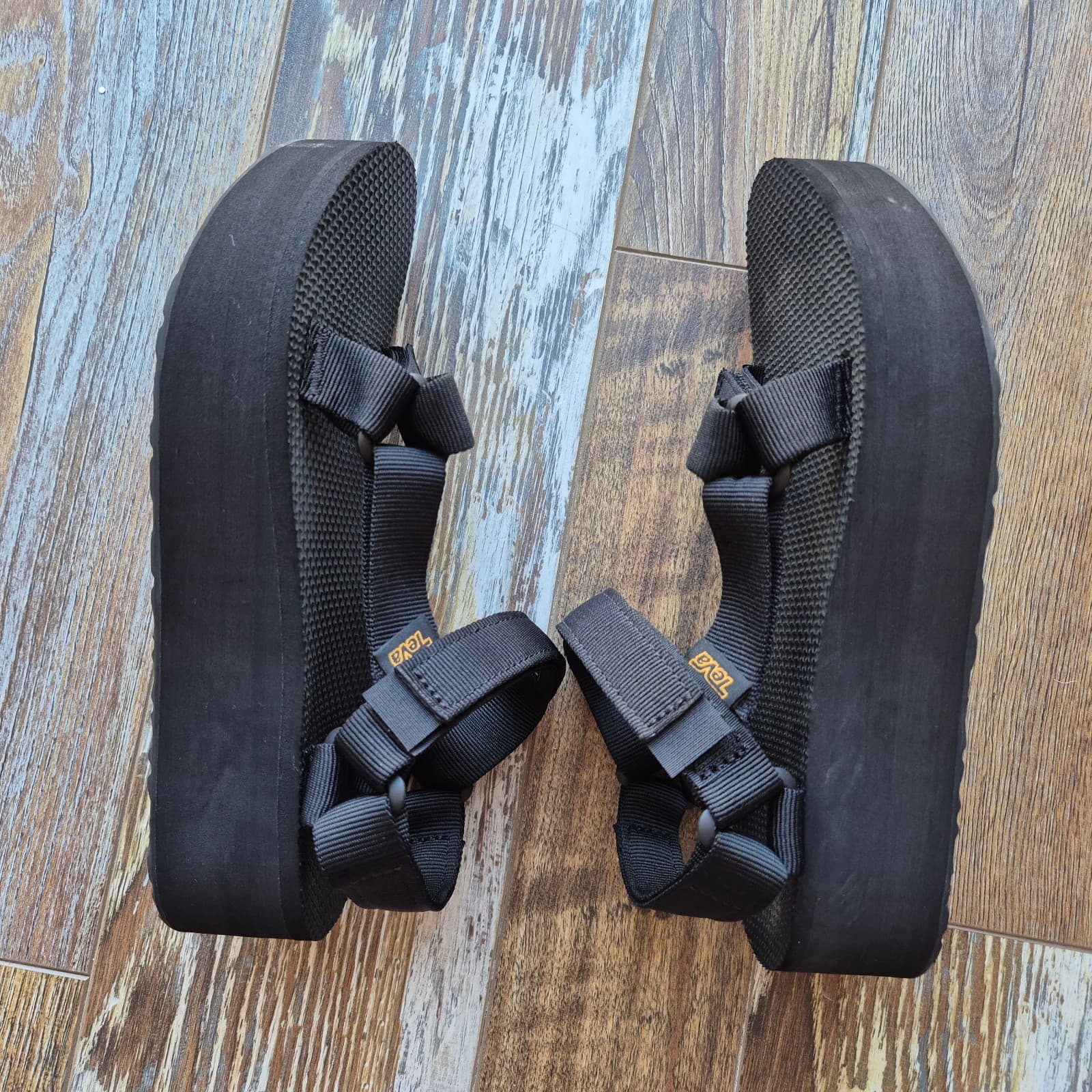 NWoB Teva Flatform 4.5 cm. Universal Sport Sandals Hook&Loop Black Women's US8 - Thumbnail 7