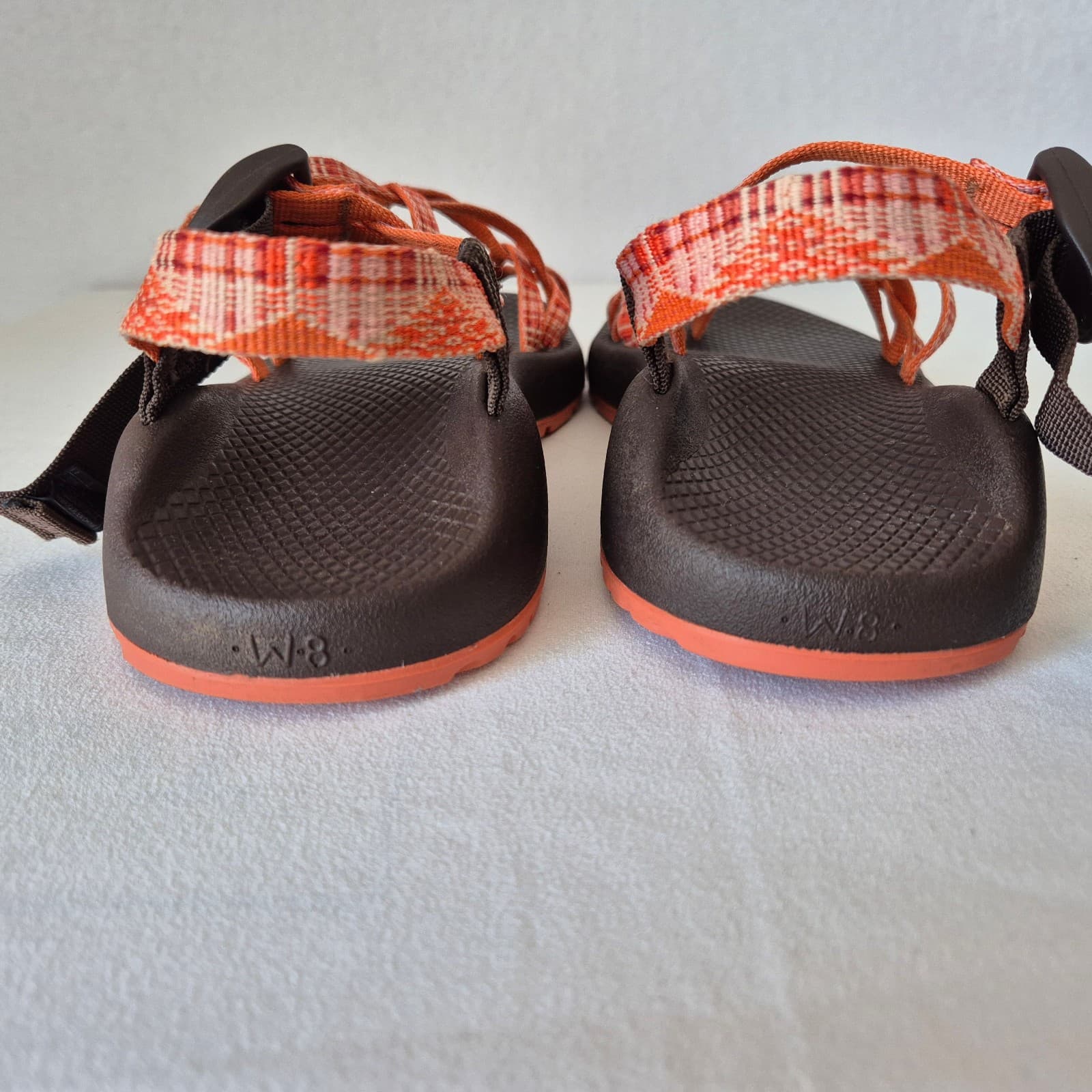 Chaco ZX/2 Cloud Classic Sport Sandals Buckle Double Strap Orange Women's US8 - Thumbnail 6