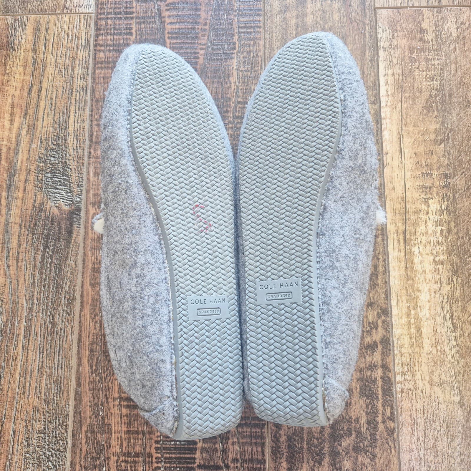 NWoB Cole Haan Tully Driver Felted Wool Faux Fur Lining Loafers Grey Women's 7B - Thumbnail 11