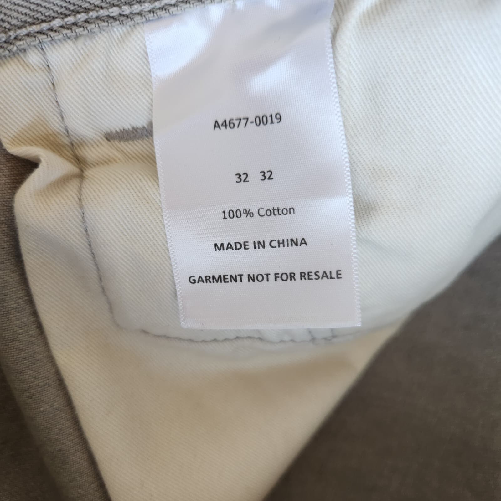 Levi's Sample "Not For Resale" 501 Premium Big E Jeans Button Fly Grey Men's 32 - Thumbnail 7