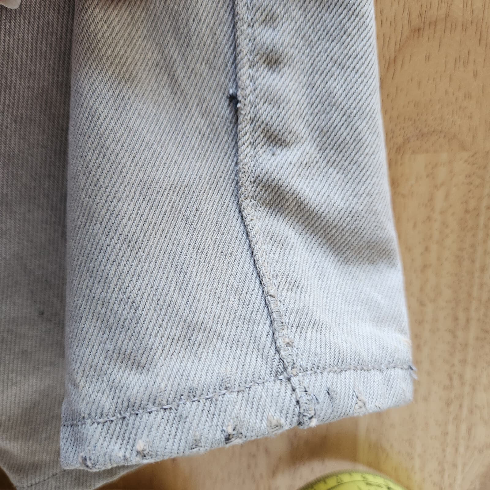 Levi's Sample "Not For Resale" 501 Premium Big E Jeans Button Fly Grey Men's 32 - Thumbnail 10