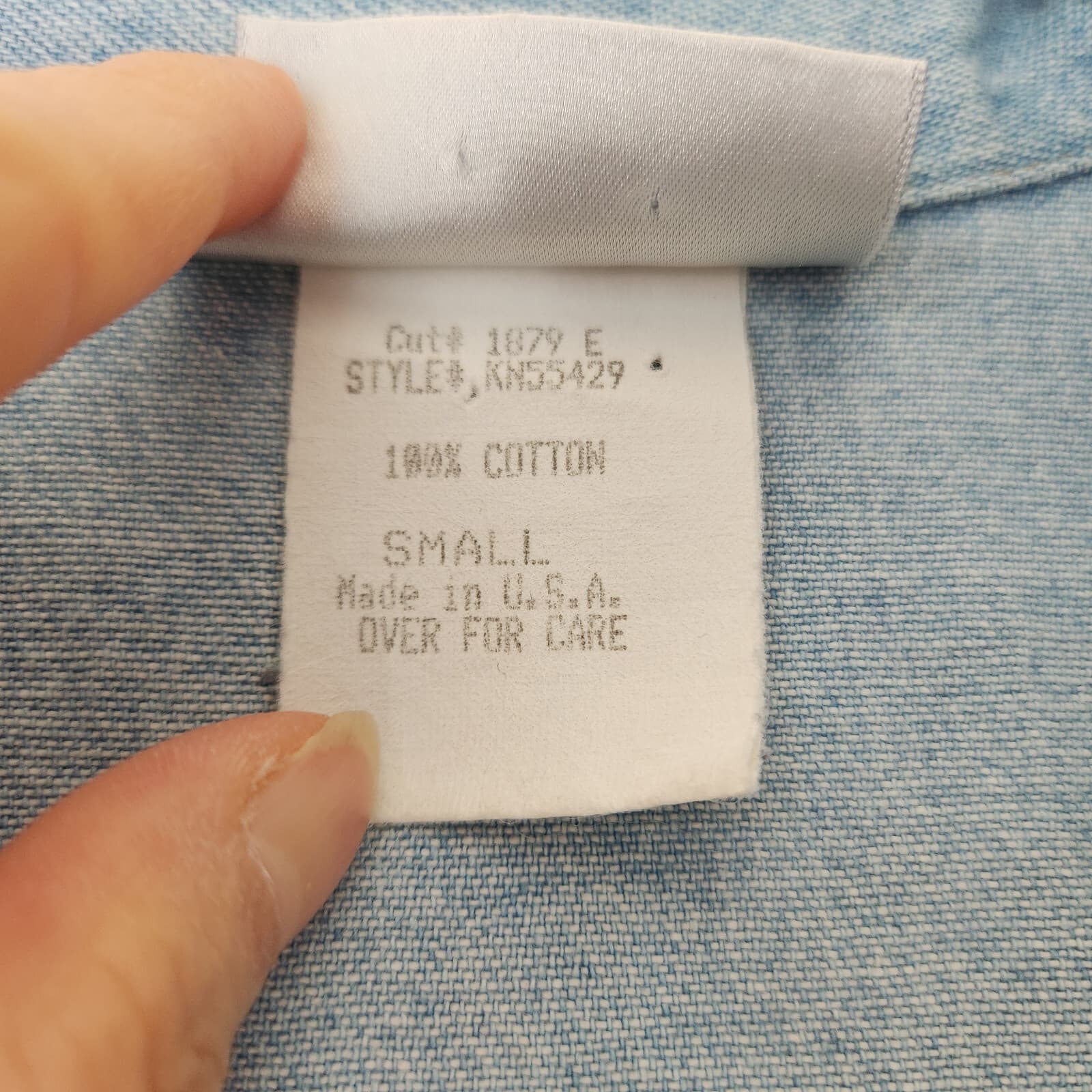 Vintage Saint Germain Paris Denim Jumpsuit Long Sleeve Blue Sz.S Made in USA - Thumbnail 6