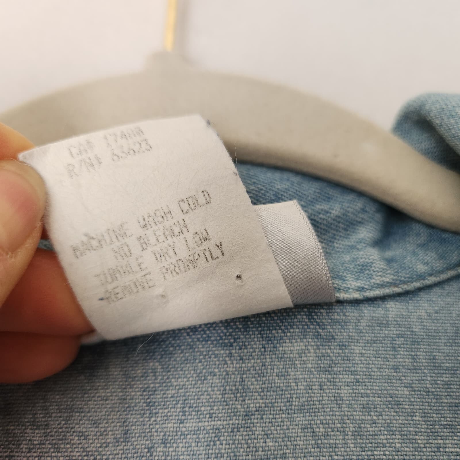 Vintage Saint Germain Paris Denim Jumpsuit Long Sleeve Blue Sz.S Made in USA - Thumbnail 7