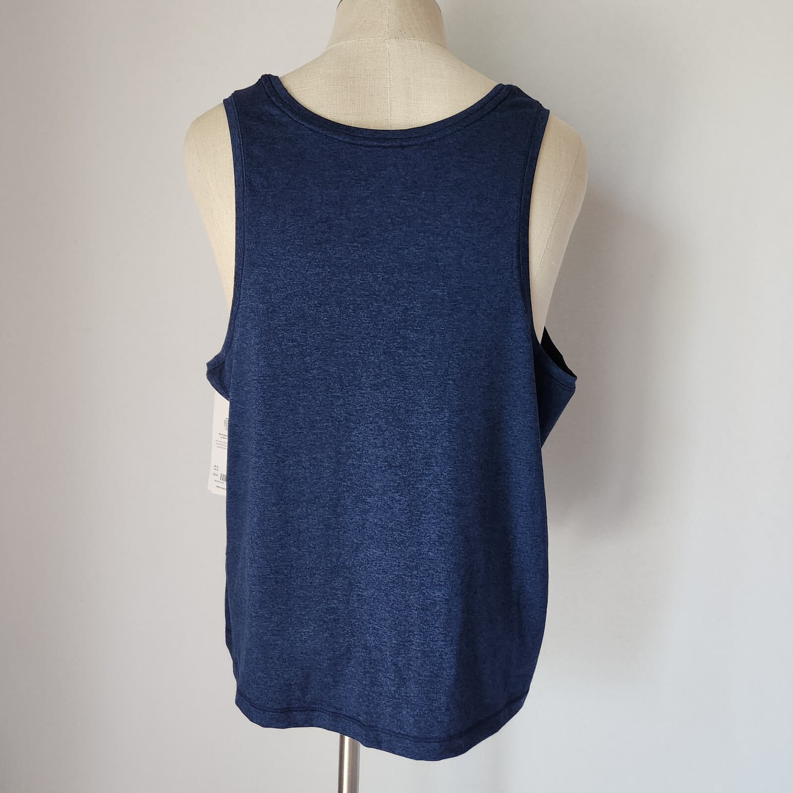 NWT Athleta $55 Uptempo II Tank Top Semi-Fitted Scoop Neck Blue Women's 1X - Thumbnail 5