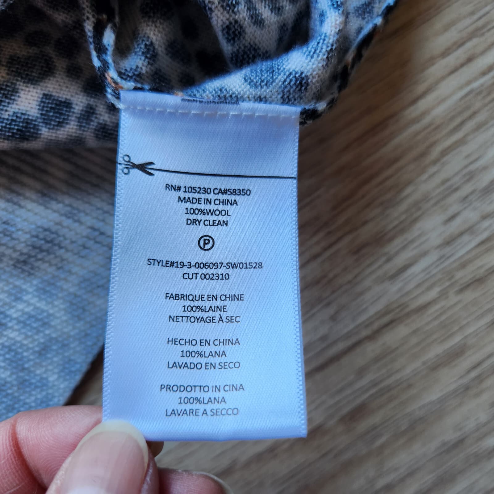 EQUIPMENT Femme 100% Wool Leopard Sweater Crew Neck Long Sleeve Brown Women's S - Thumbnail 9