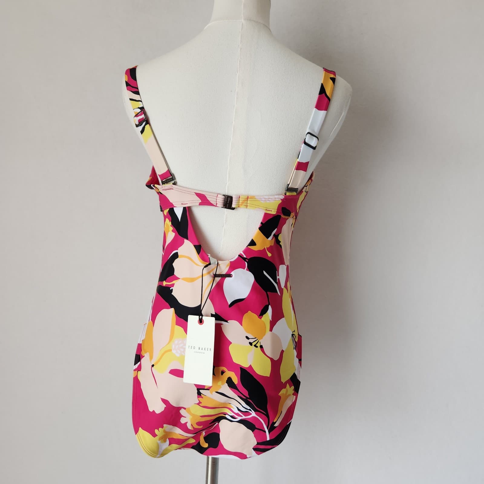 NWT TED BAKER Zayly Floral One Piece Swimsuit Underwire Sweetheartneck Sz.3 (8) - Thumbnail 6
