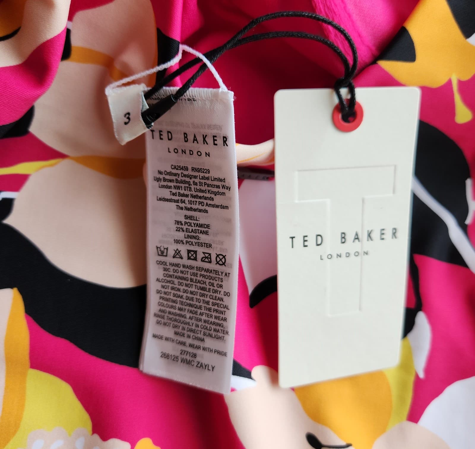 NWT TED BAKER Zayly Floral One Piece Swimsuit Underwire Sweetheartneck Sz.3 (8) - Thumbnail 15