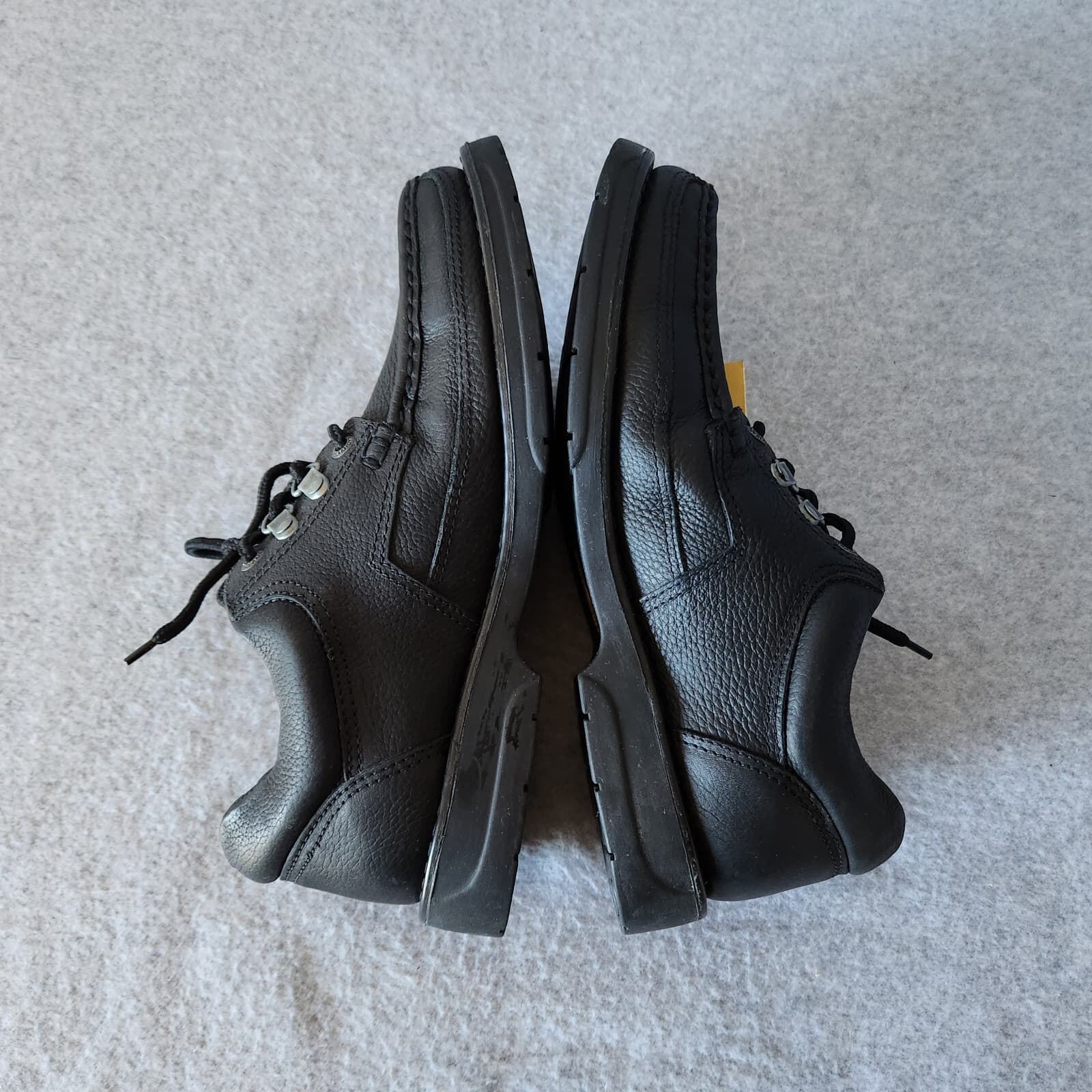 NWT Duck Head Logan Leather Comfort Shoe Handsewn Padded Lace-Up Black Men US9E4 - Thumbnail 5