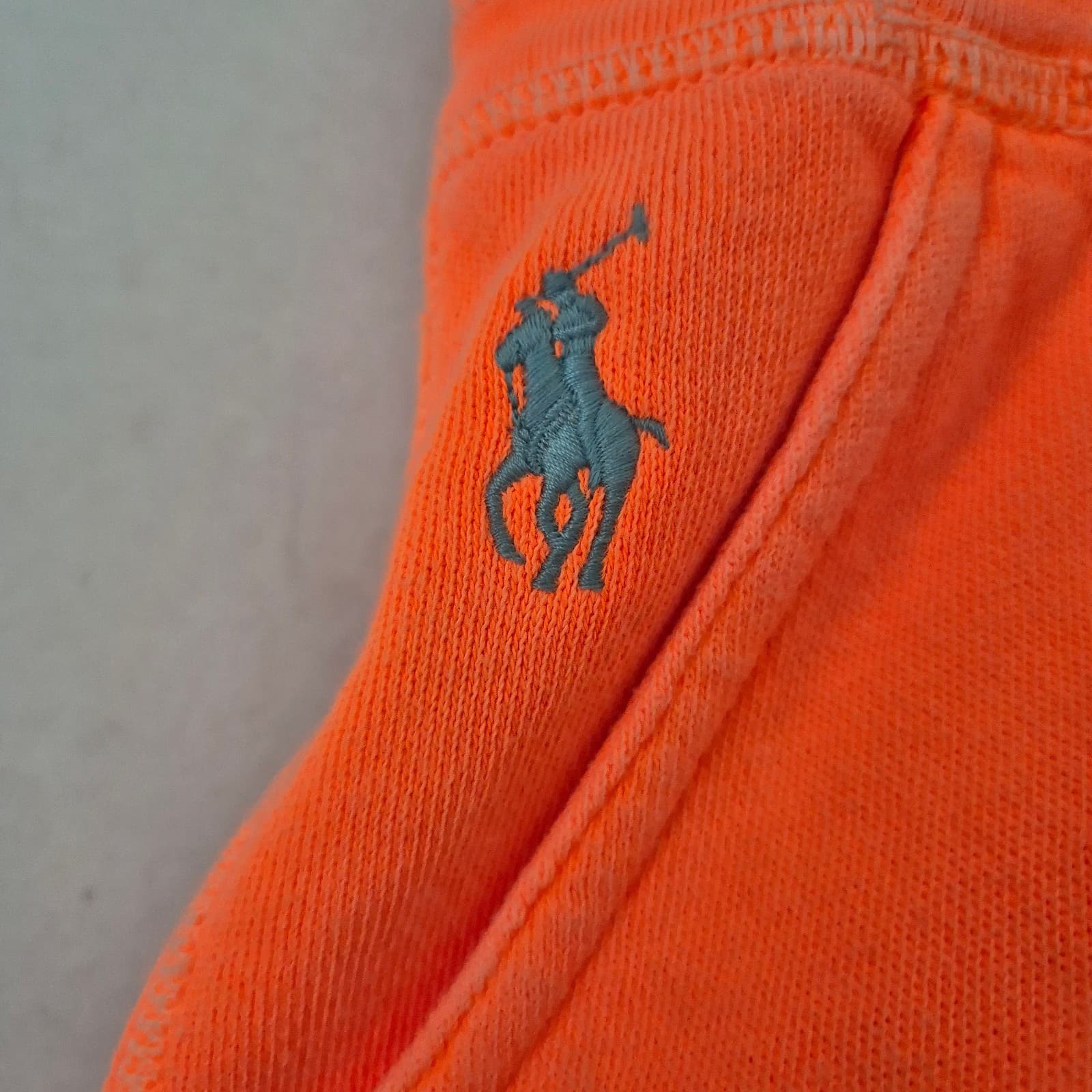 Polo Ralph Lauren Pony Terry Knit Beach Mini Skirt Pocket Cotton Orange Women XL - Thumbnail 3