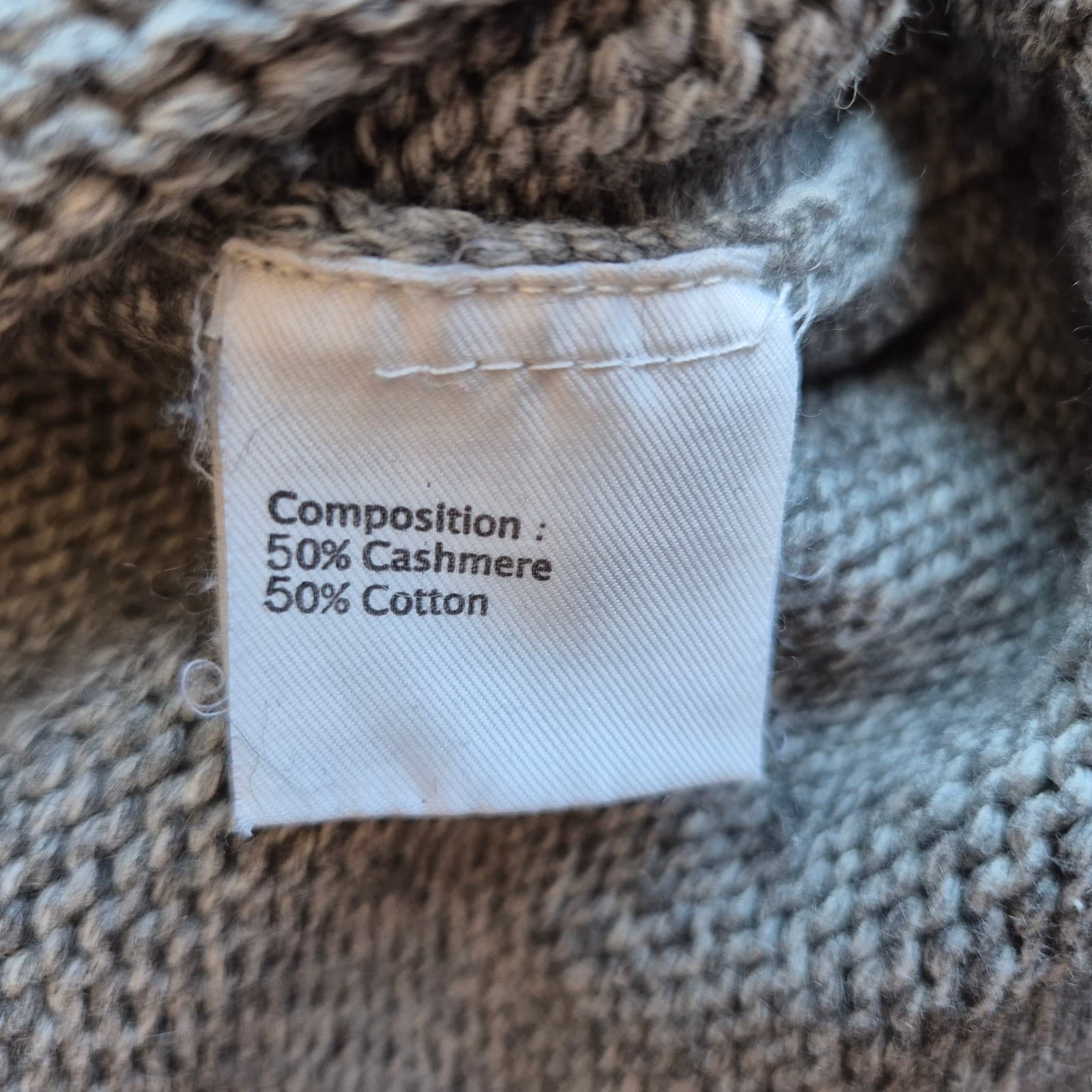 3.1 Phillip Lim Cashmere Blend Deep V-Neck Sweater Dress Short Sleeve Grey Sz.S - Thumbnail 10