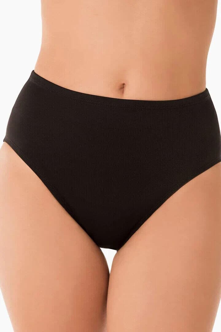 NWoT Miraclesuit $84 UPF 50+ Basic Swim Bottom Body Control-Shape Black Sz.14 - Thumbnail 2