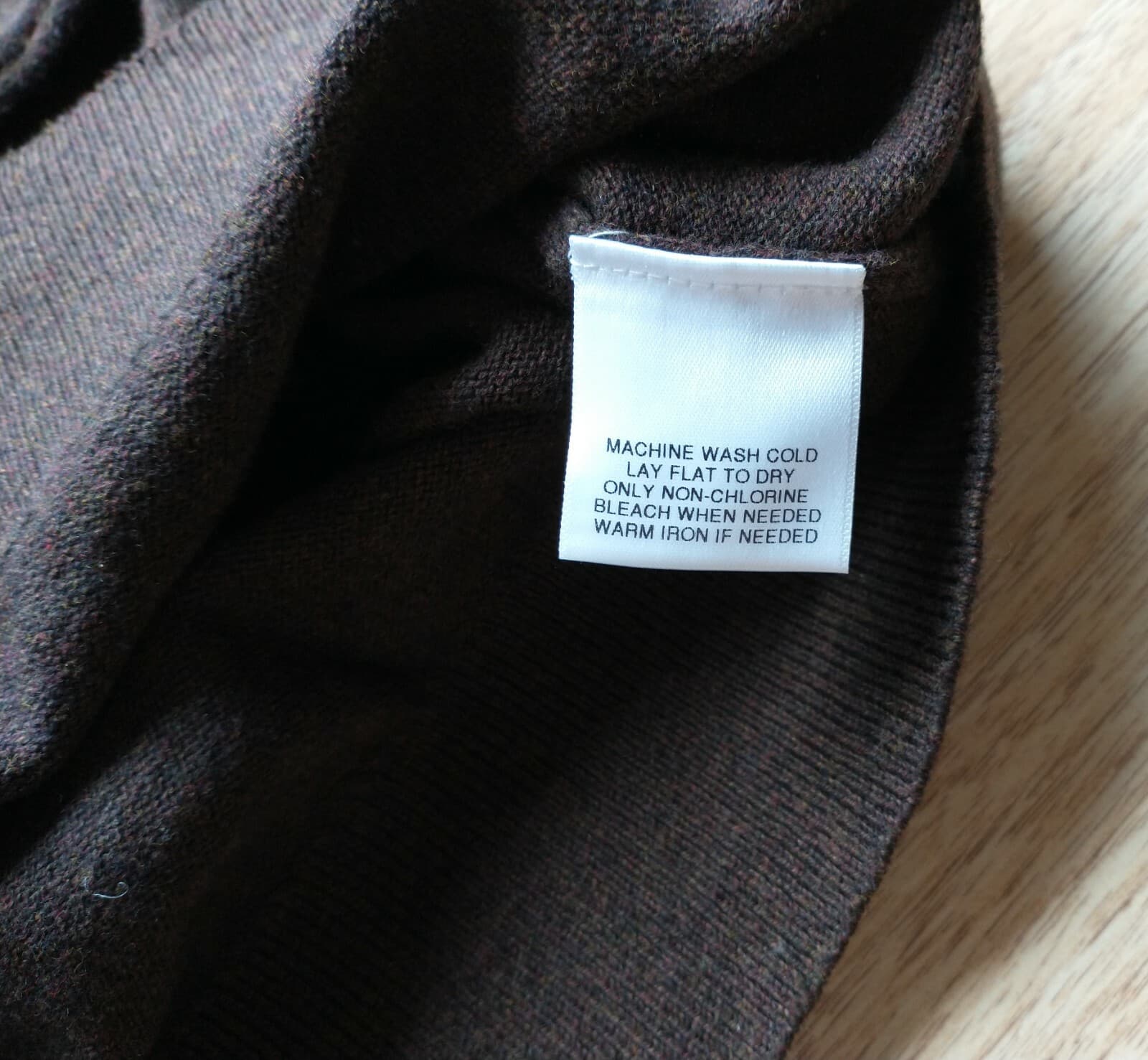 Daniel Cremieux Pima Cotton Cashmere Sweater Pullover 1/4 Zip Brown Men Sz.L - Thumbnail 6