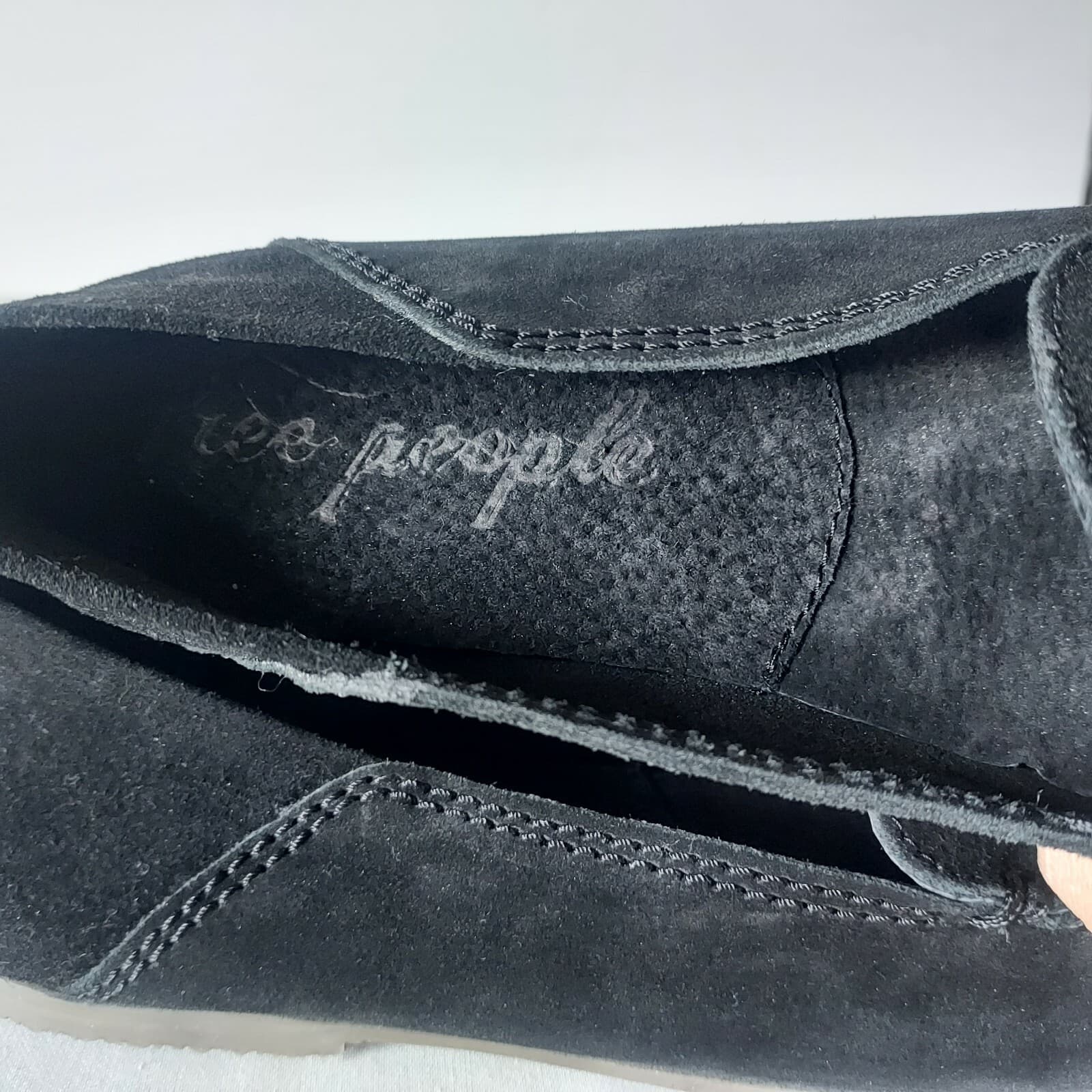 NWoB Free People Black Suede Crystal Embellished Loafer Flat Slip On Women EU39 - Thumbnail 7