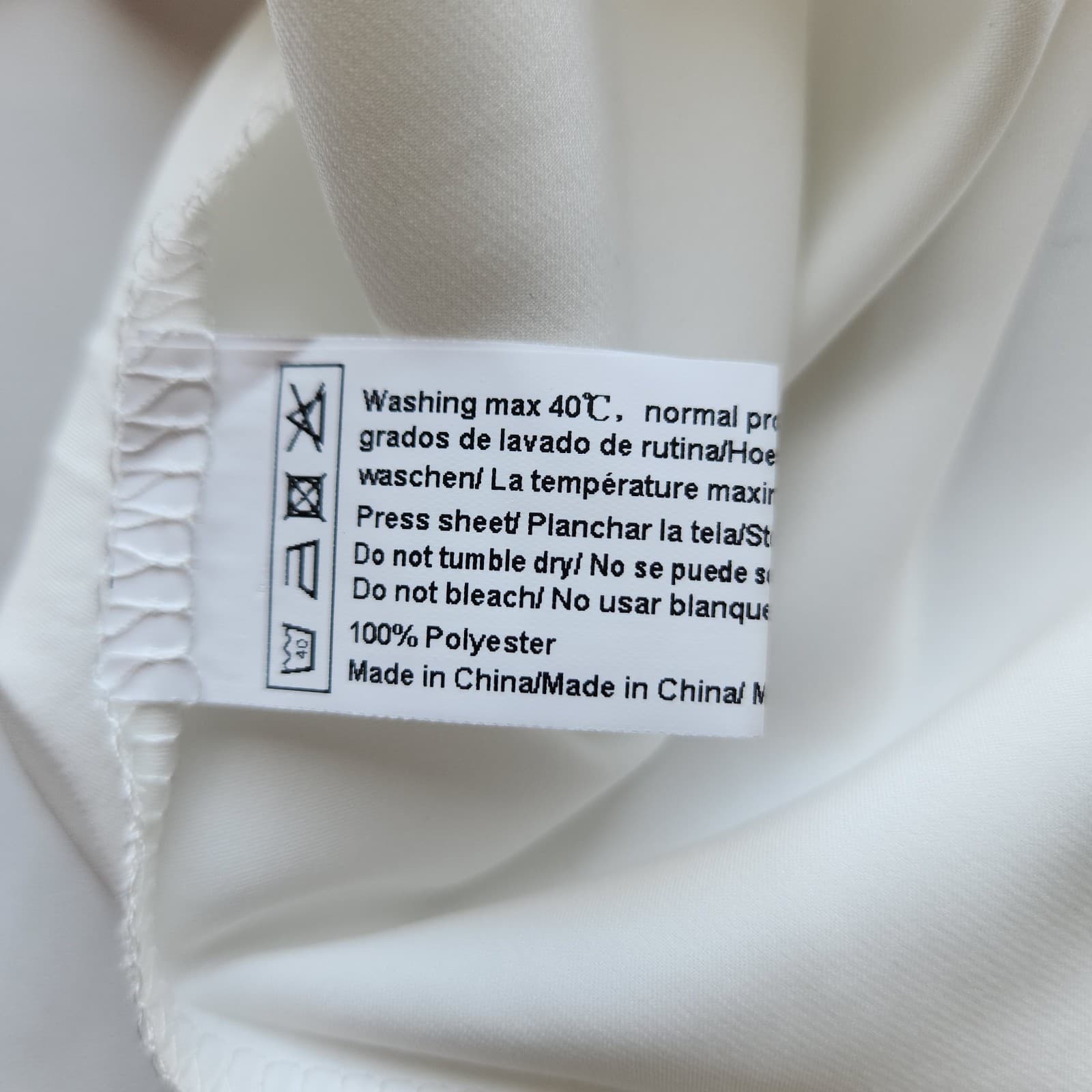 NWT EKOUAER Silky Satin Lace-Trim V-Neck Mini Chemise Slip Nightgown White Sz.M - Thumbnail 9