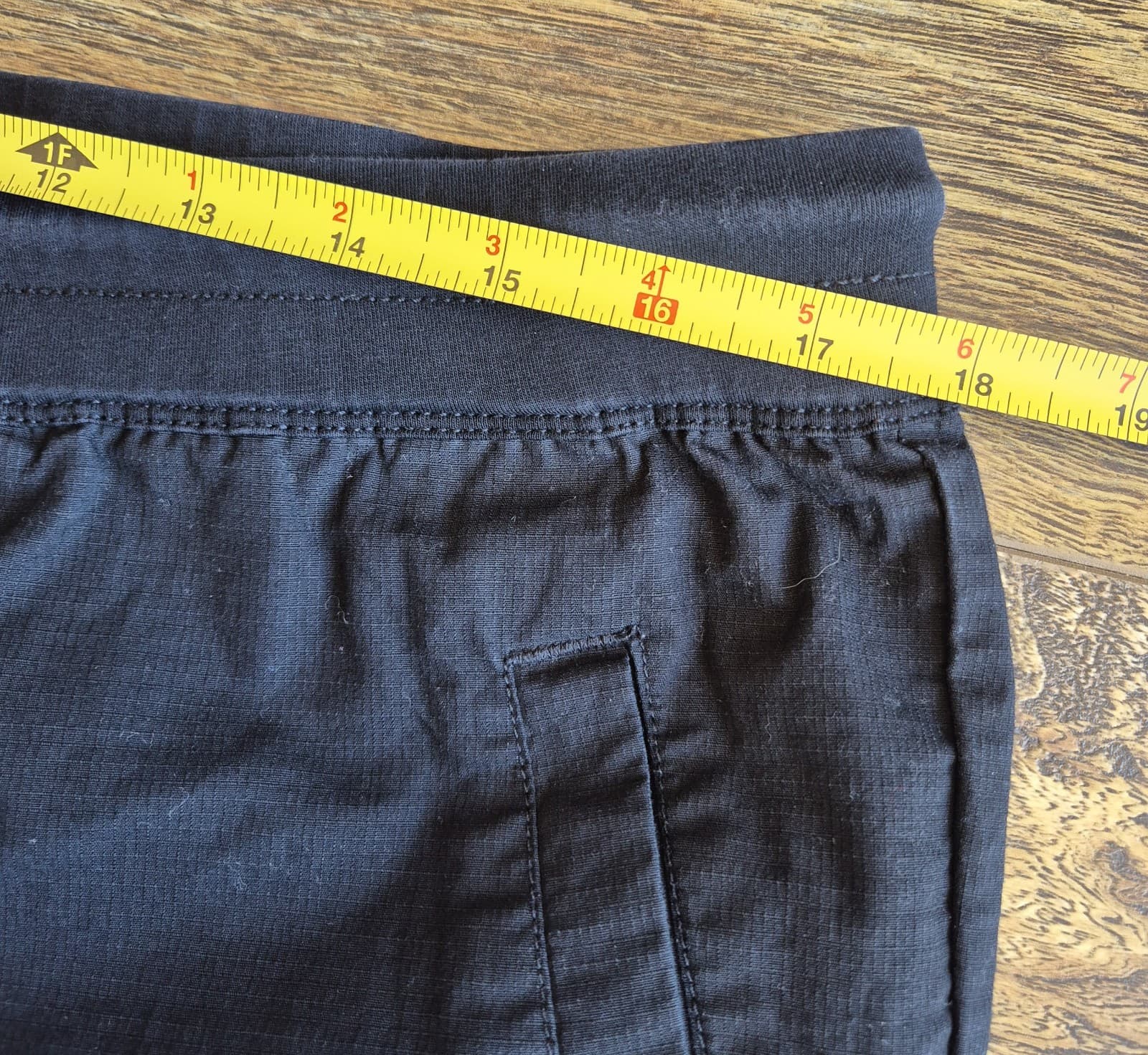 Vuori Ripstop Traveler Joggers Pullon Pocket Black Cotton Blend Men's Waist 36" - Thumbnail 6