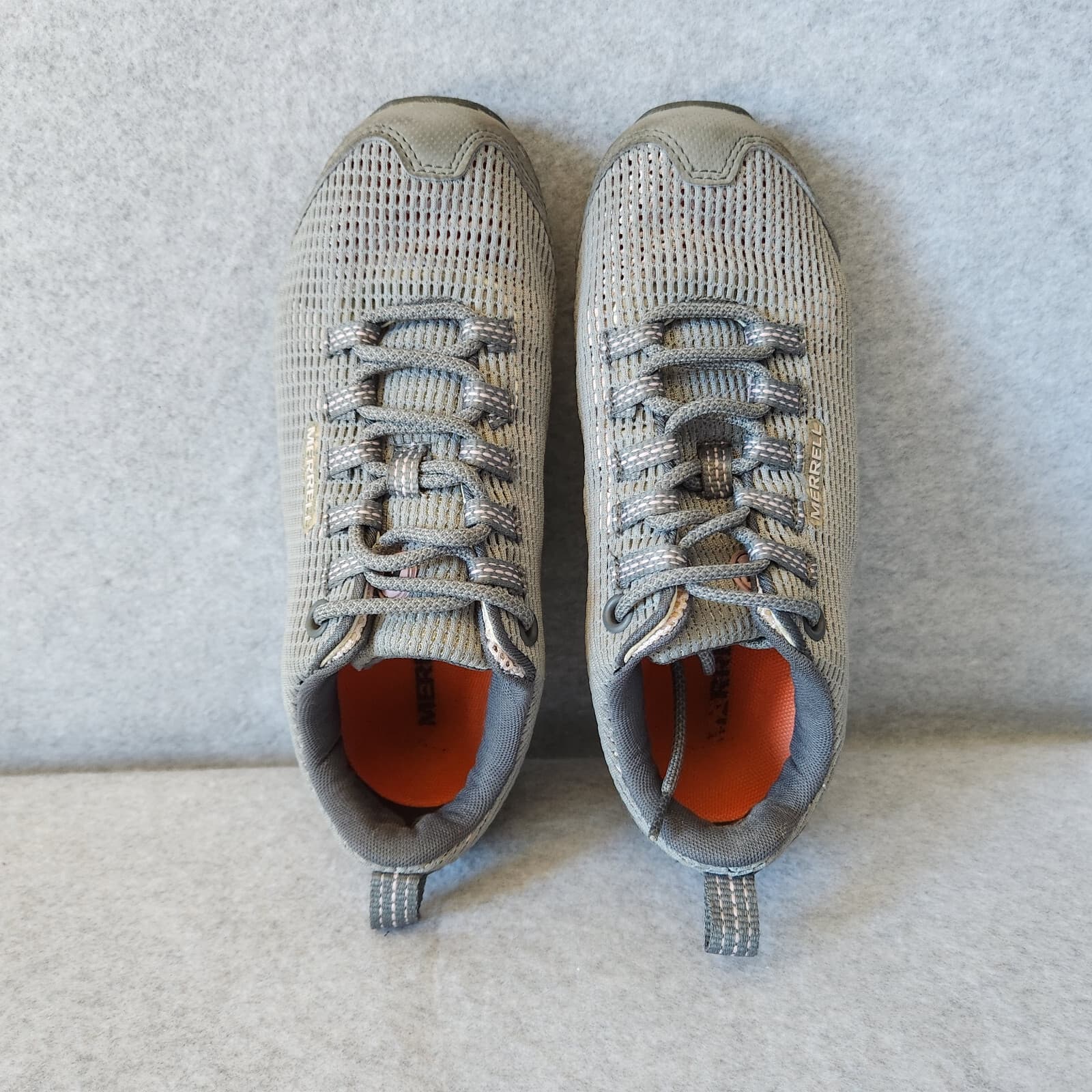 Merrell Trial Hiking Shoes Sneakers Breathable Meah Lace-Up Grey Pink Women US6 - Thumbnail 2