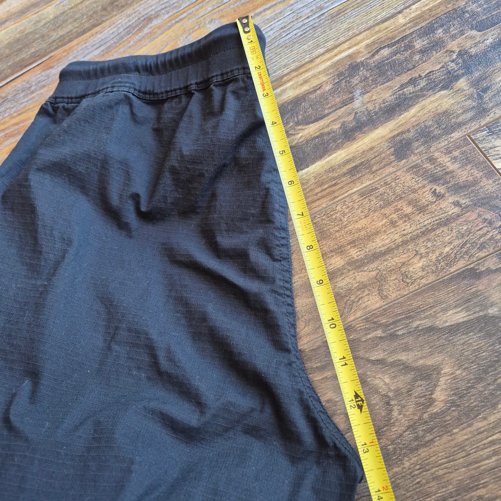 Vuori Ripstop Traveler Joggers Pullon Pocket Black Cotton Blend Men's Waist 36" - Thumbnail 8
