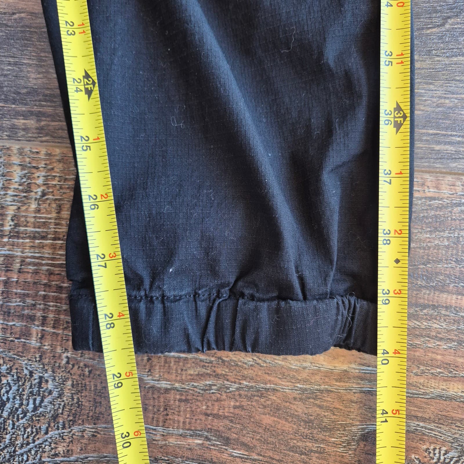 Vuori Ripstop Traveler Joggers Pullon Pocket Black Cotton Blend Men's Waist 36" - Thumbnail 7
