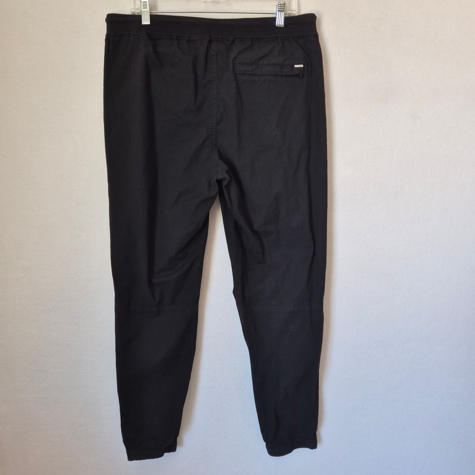 Vuori Ripstop Traveler Joggers Pullon Pocket Black Cotton Blend Men's Waist 36" - Thumbnail 3