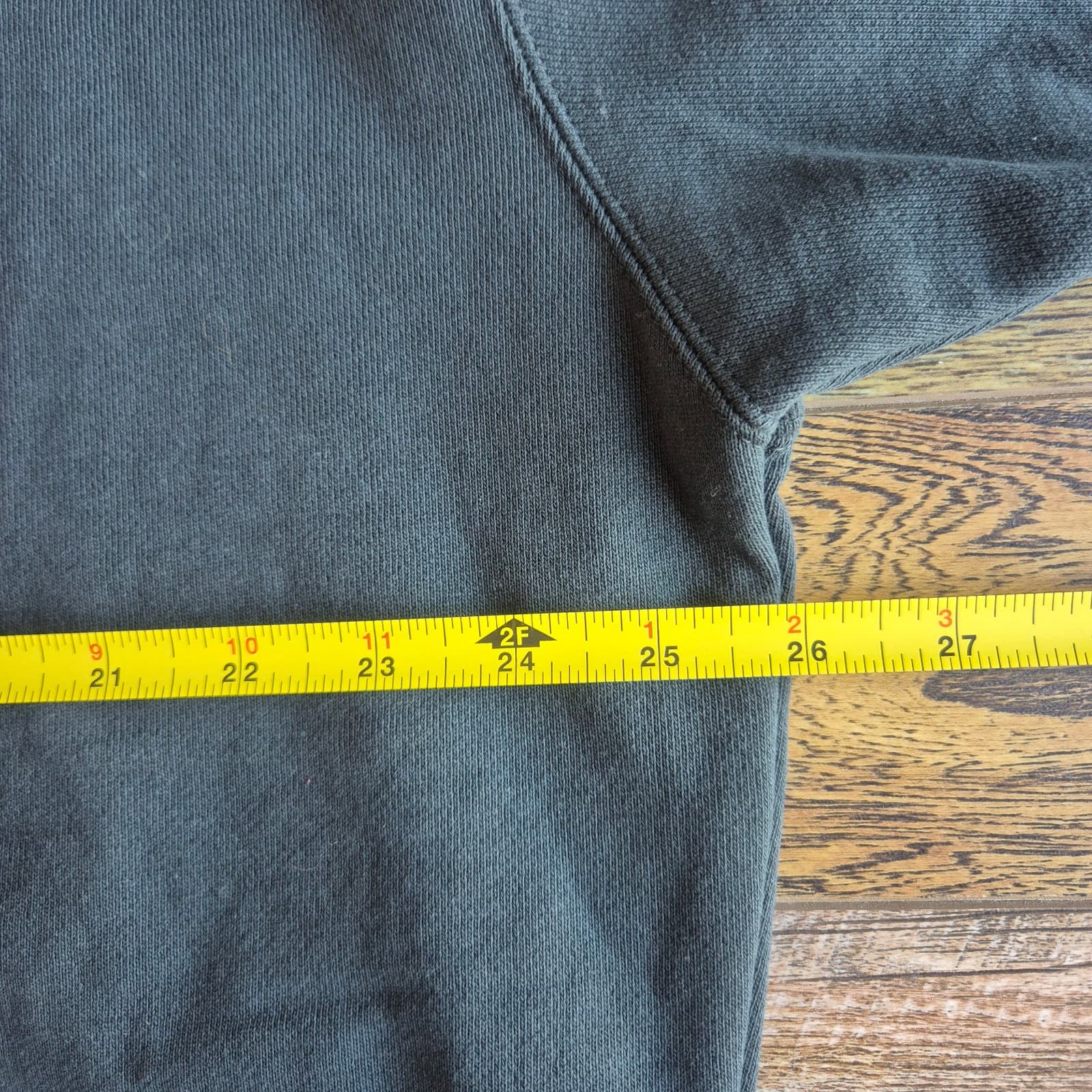 NWT Saturdays New York City Embroidered French Terry Sweatshirt Charcoal Men's L - Thumbnail 10