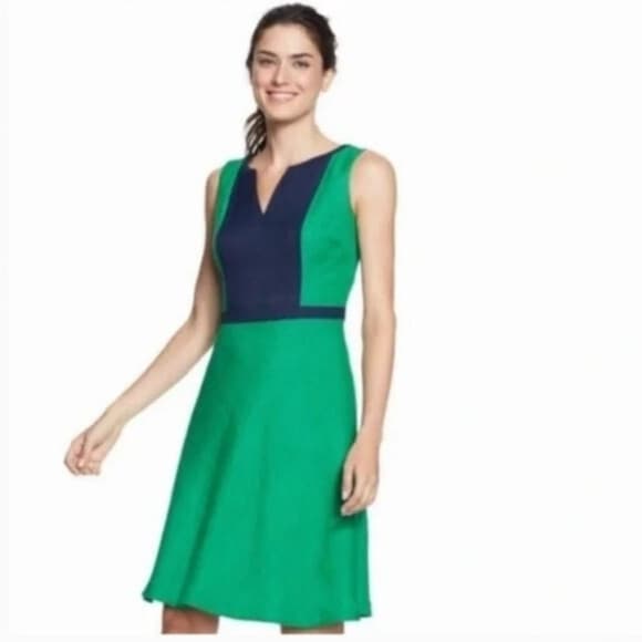 Boden Monica Sleeveless A-Line Dress Pink Burgundy Textured Viscose Size 8R - Thumbnail 3